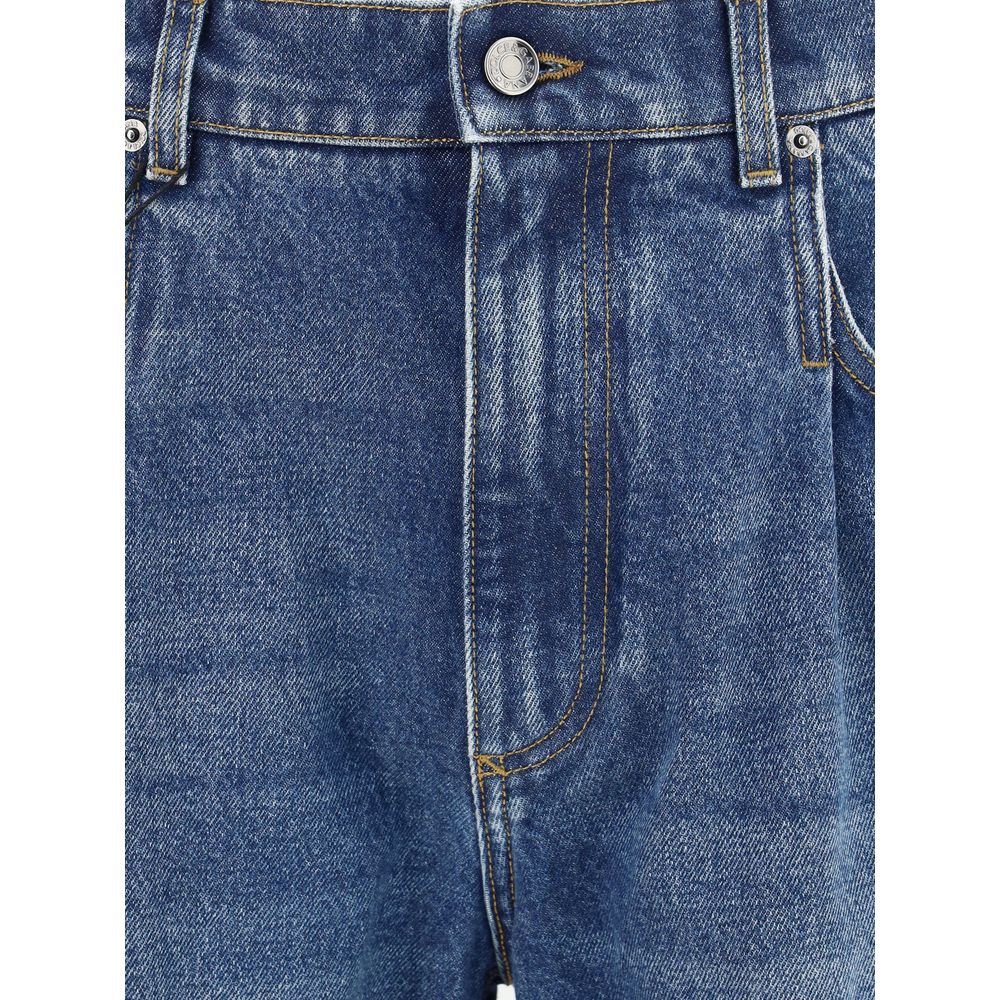 Dolce & Gabbana Blue Cotton Relaxed Fit Jeans - Image 3