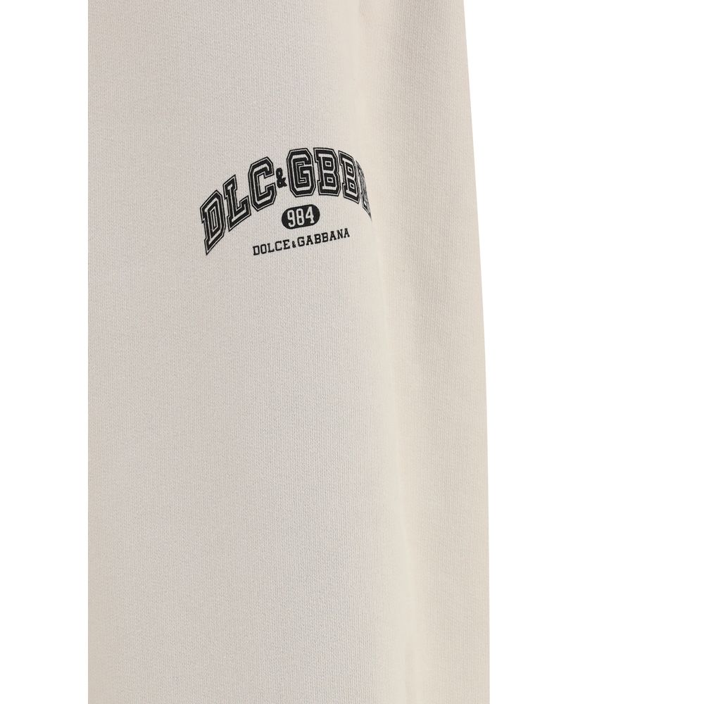 Dolce & Gabbana Beige Cotton Athletic Pants - Image 3
