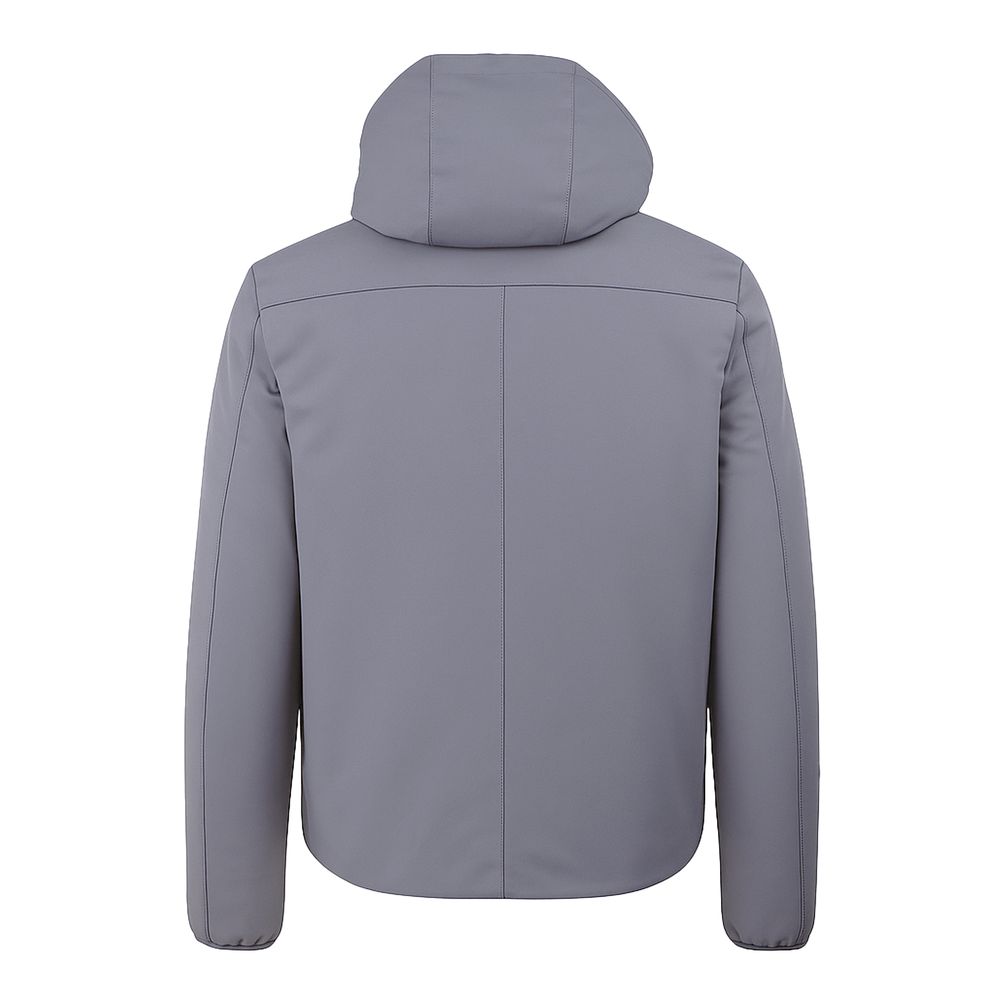 Yes Zee Gray Nylon Jackets & Coat - Image 2