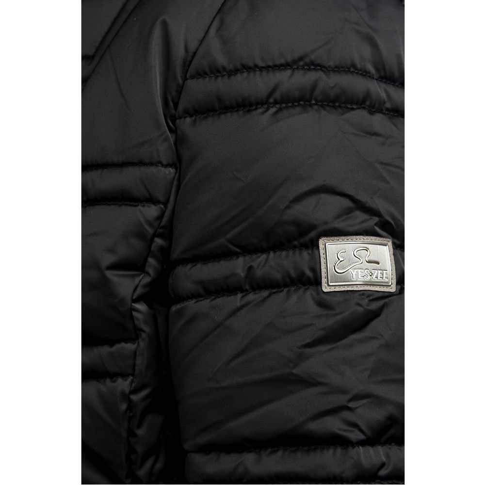 Yes Zee Black Polyester Jackets & Coat - Image 3