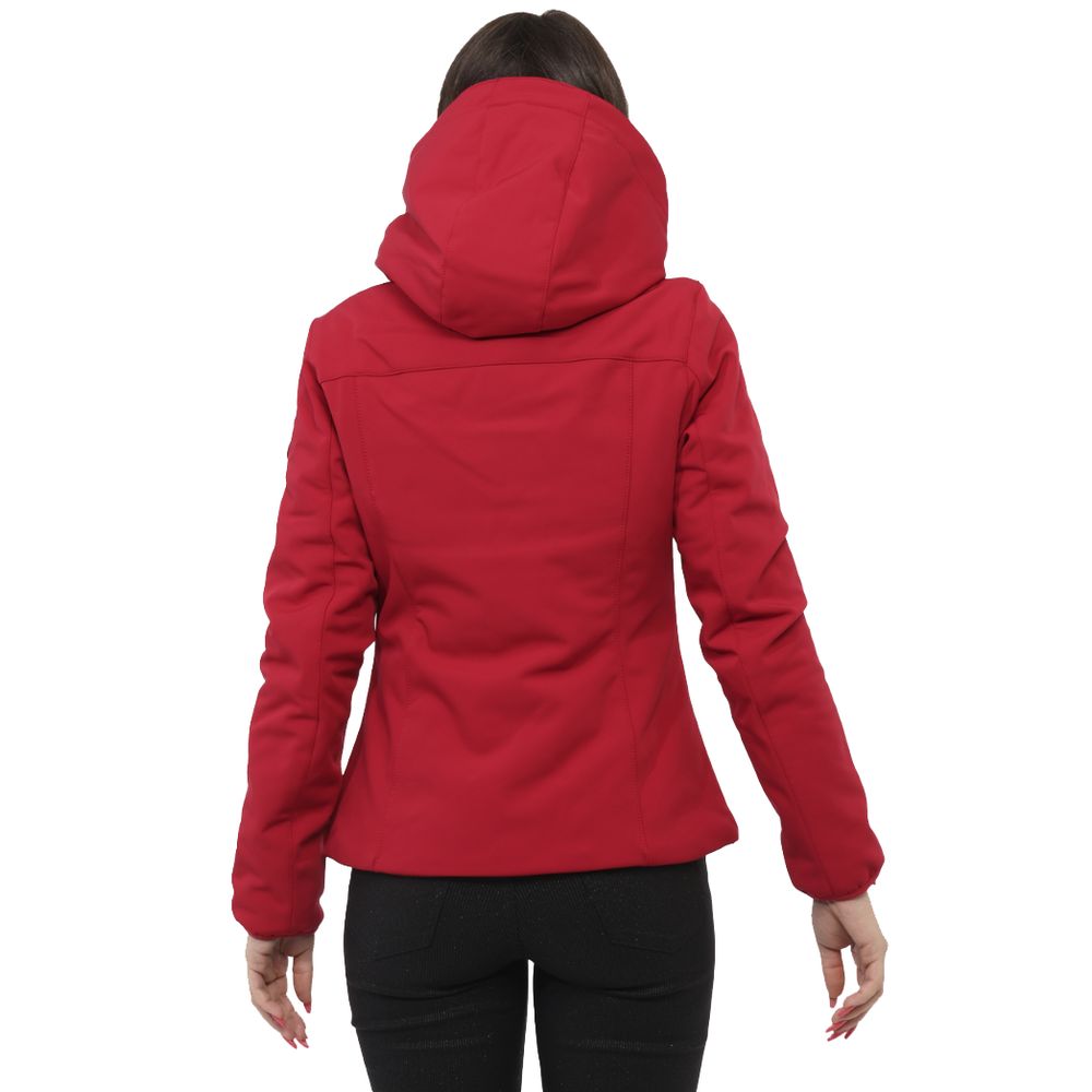 Yes Zee Red Nylon Jackets & Coat - Image 2