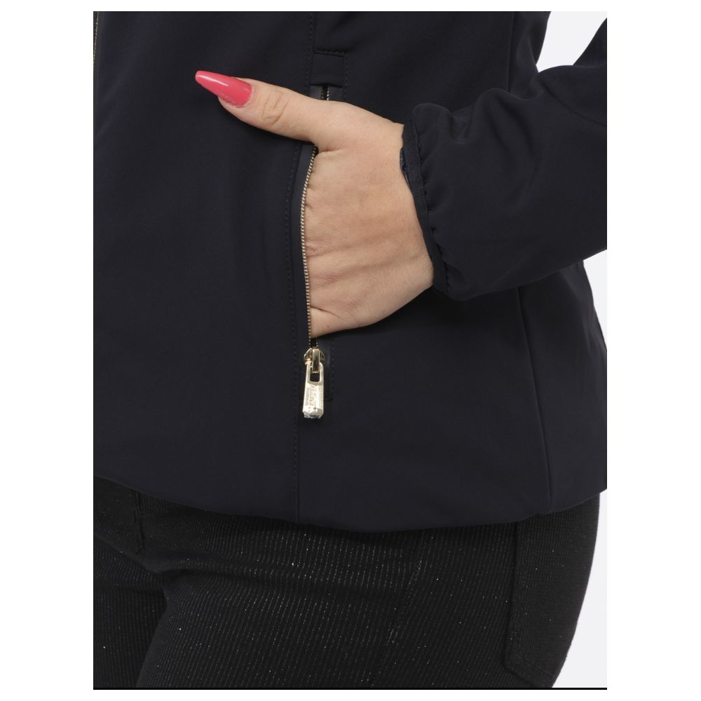 Yes Zee Blue Nylon Jackets & Coat - Image 4