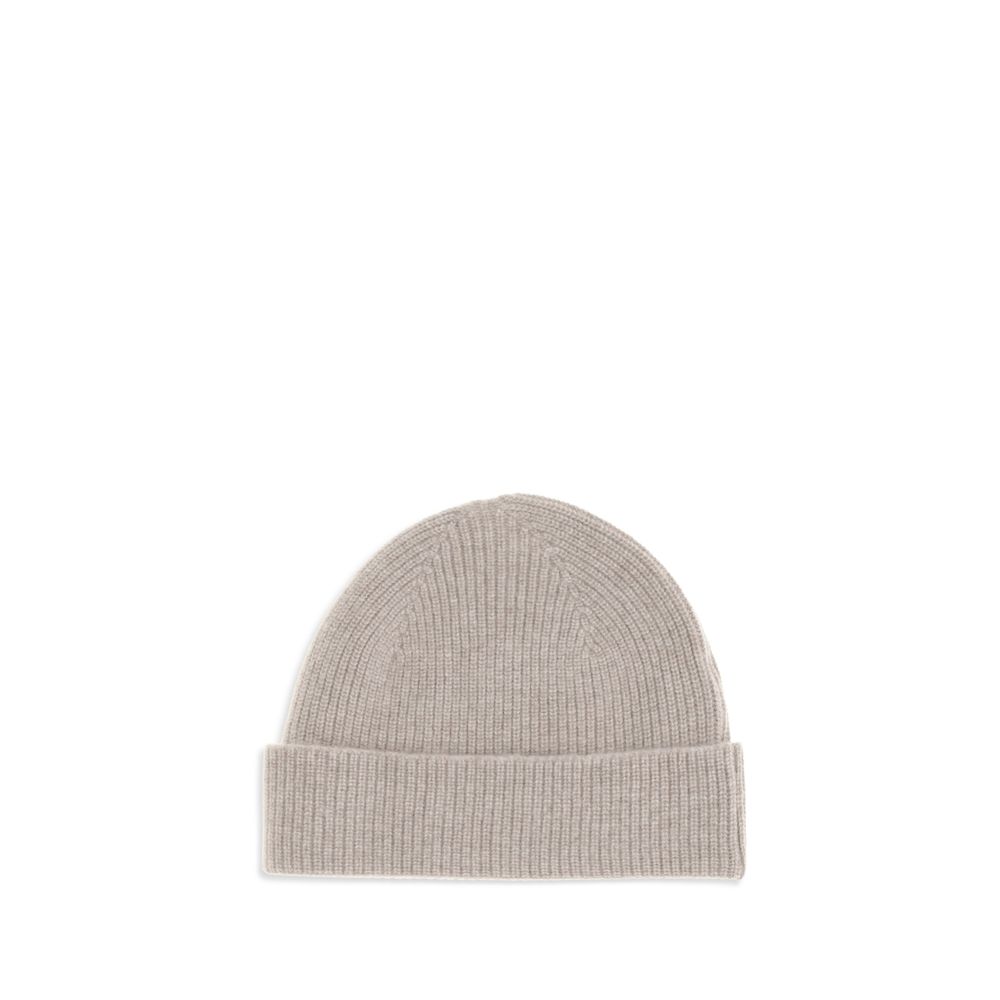 ZEGNA Beige Cashmere Beanie - Image 2