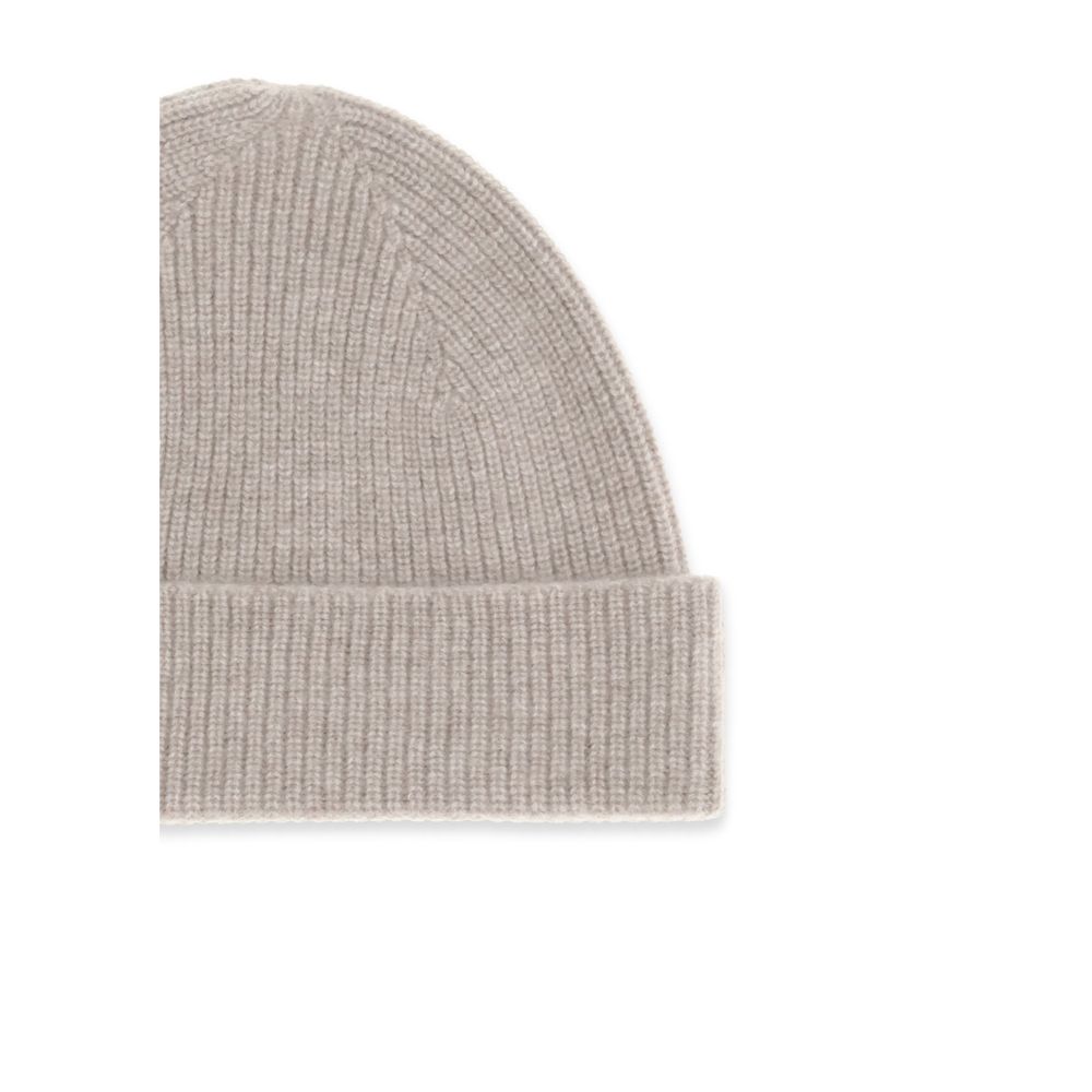ZEGNA Beige Cashmere Beanie - Image 3