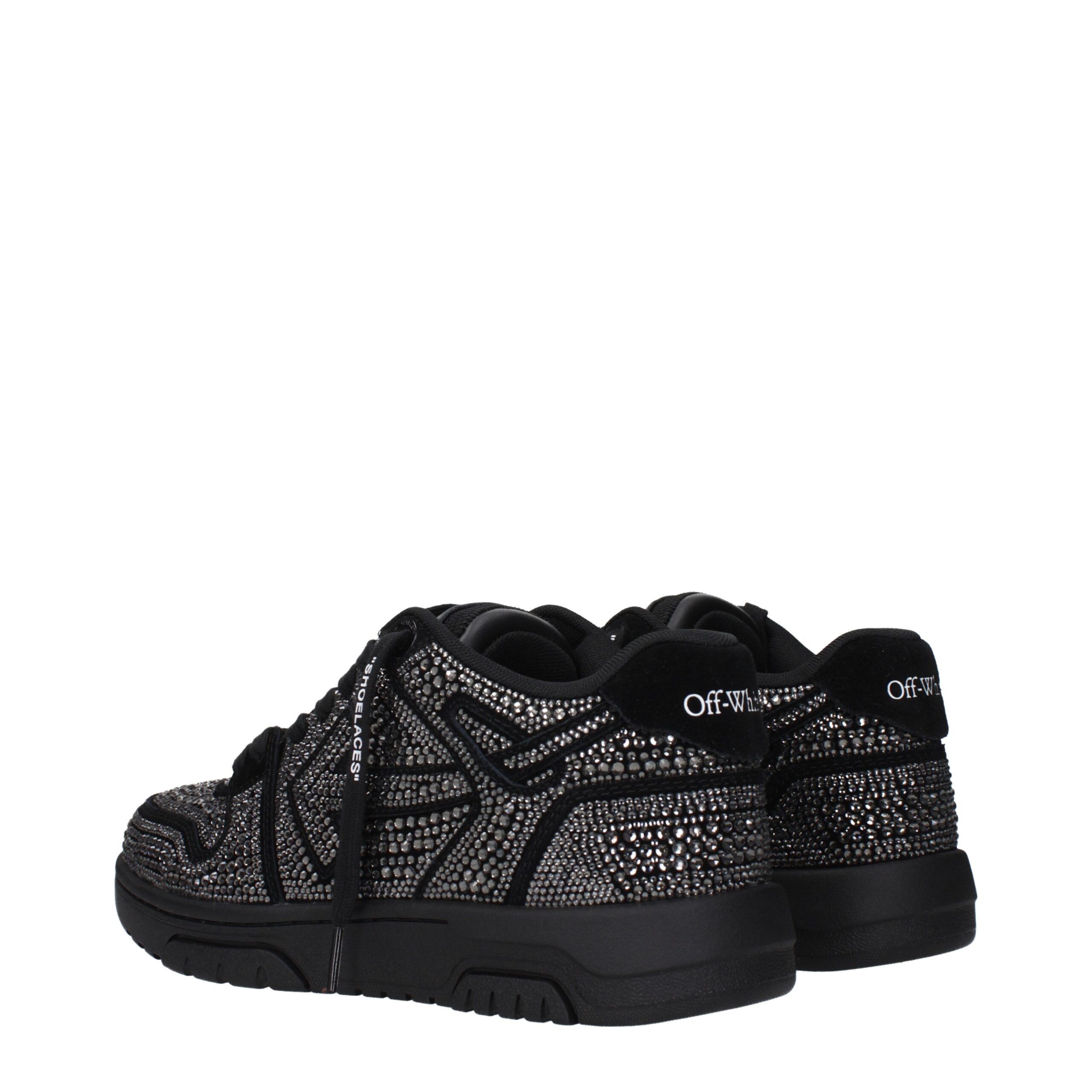 Off-White Black Leather Sneakers - Image 4