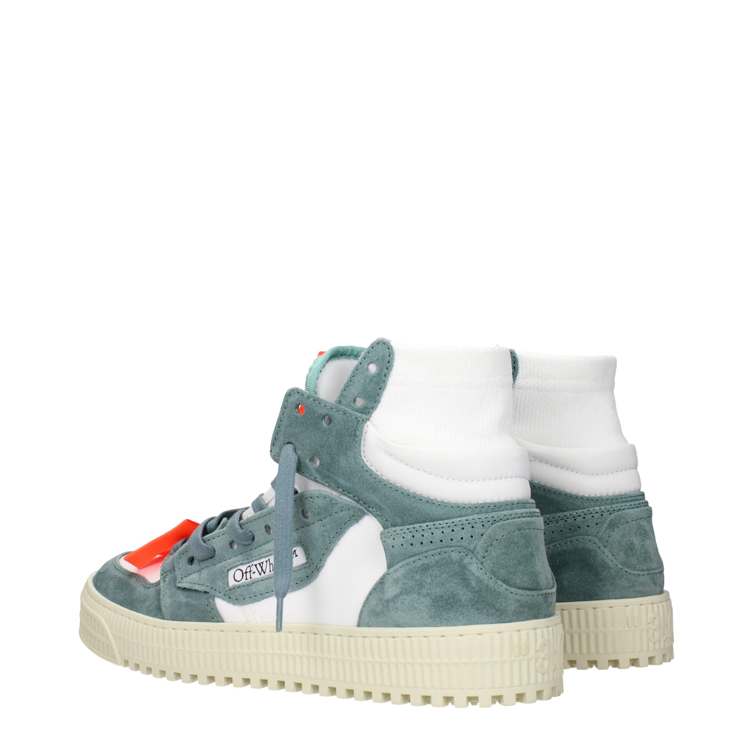 Off-White White Fabric High Tops - Image 4