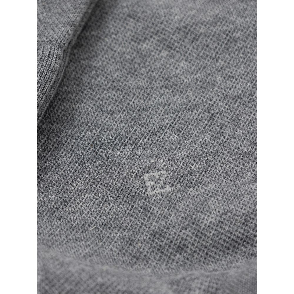 ZEGNA Gray Cotton Sock - Image 3