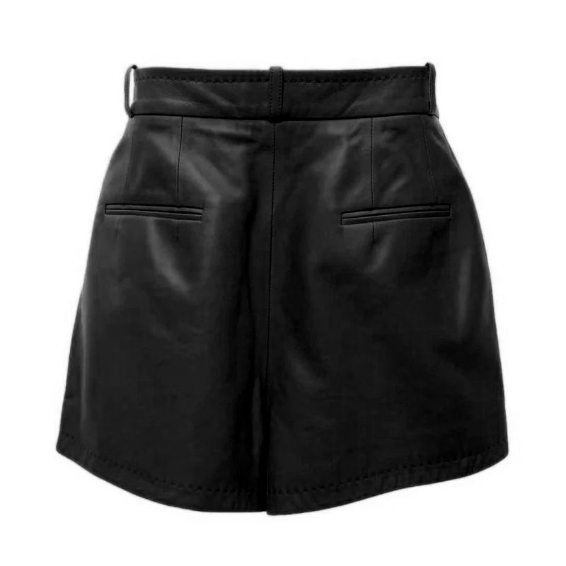 Dolce & Gabbana Black Lambskin Short - Image 2