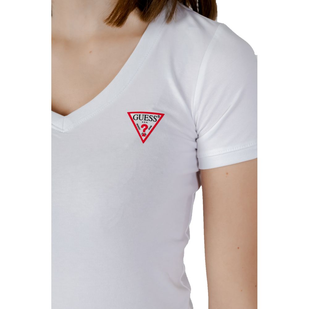 Guess White Cotton T-Shirt - Image 3