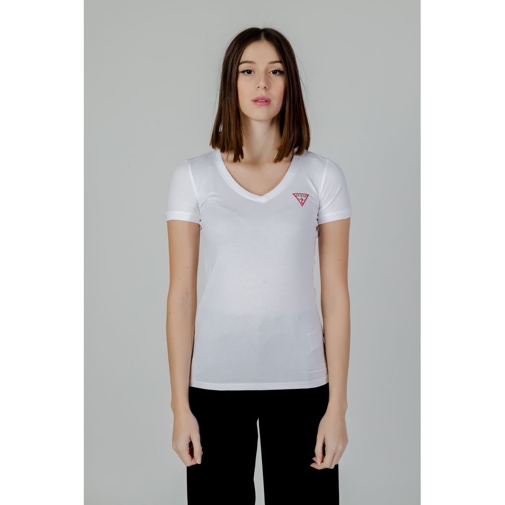 Guess White Cotton T-Shirt - Image 5