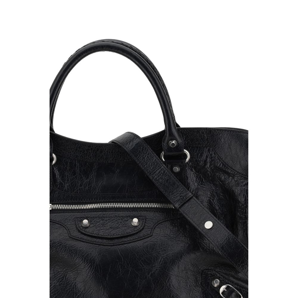 Balenciaga Black Lamb Ovis Aries Aries Shoulder Bag - Image 4
