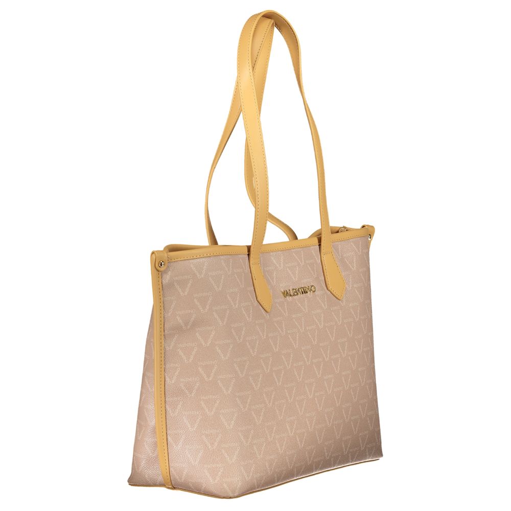 Mario Valentino Beige Polyurethane Women Shoulder Bag - Image 3