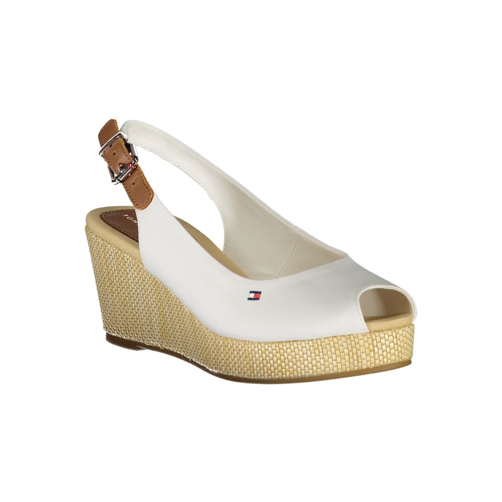 Tommy Hilfiger White Cotton Sandal - Image 2