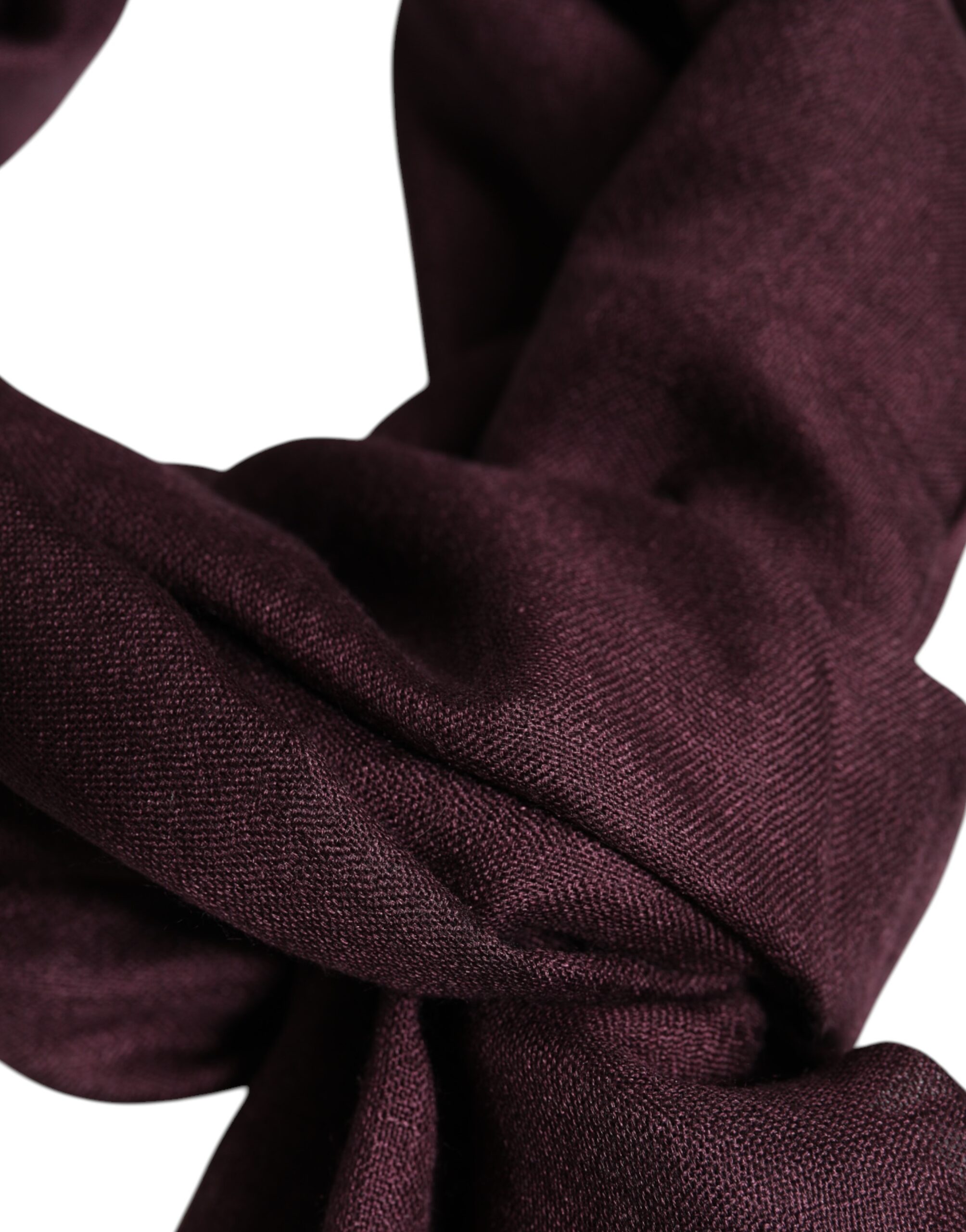 Dolce & Gabbana Maroon Cashmere Neck Warmer Wrap Shawl Scarf - Image 3