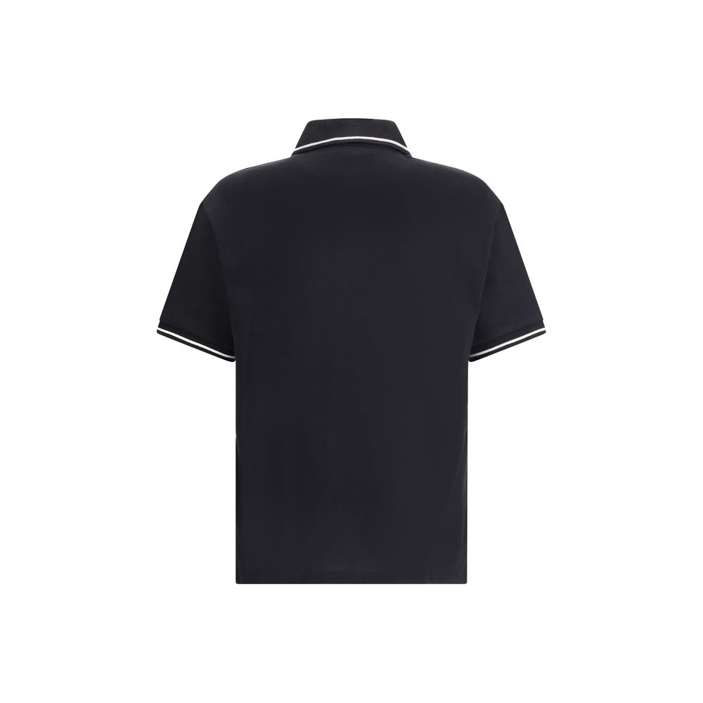Amiri Black Cotton Polo T-Shirt - Image 2