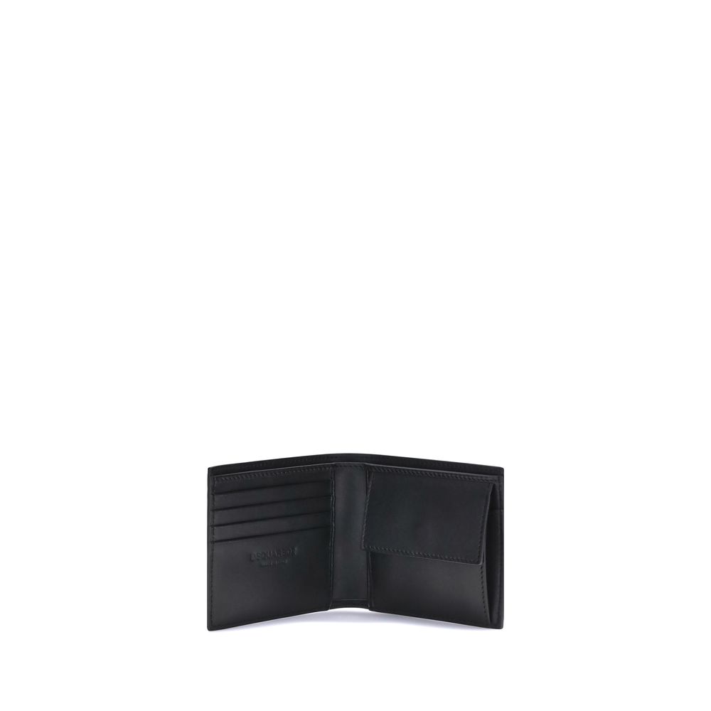 Dsquared² Black Calf Leather Bos Taurus Wallet - Image 3