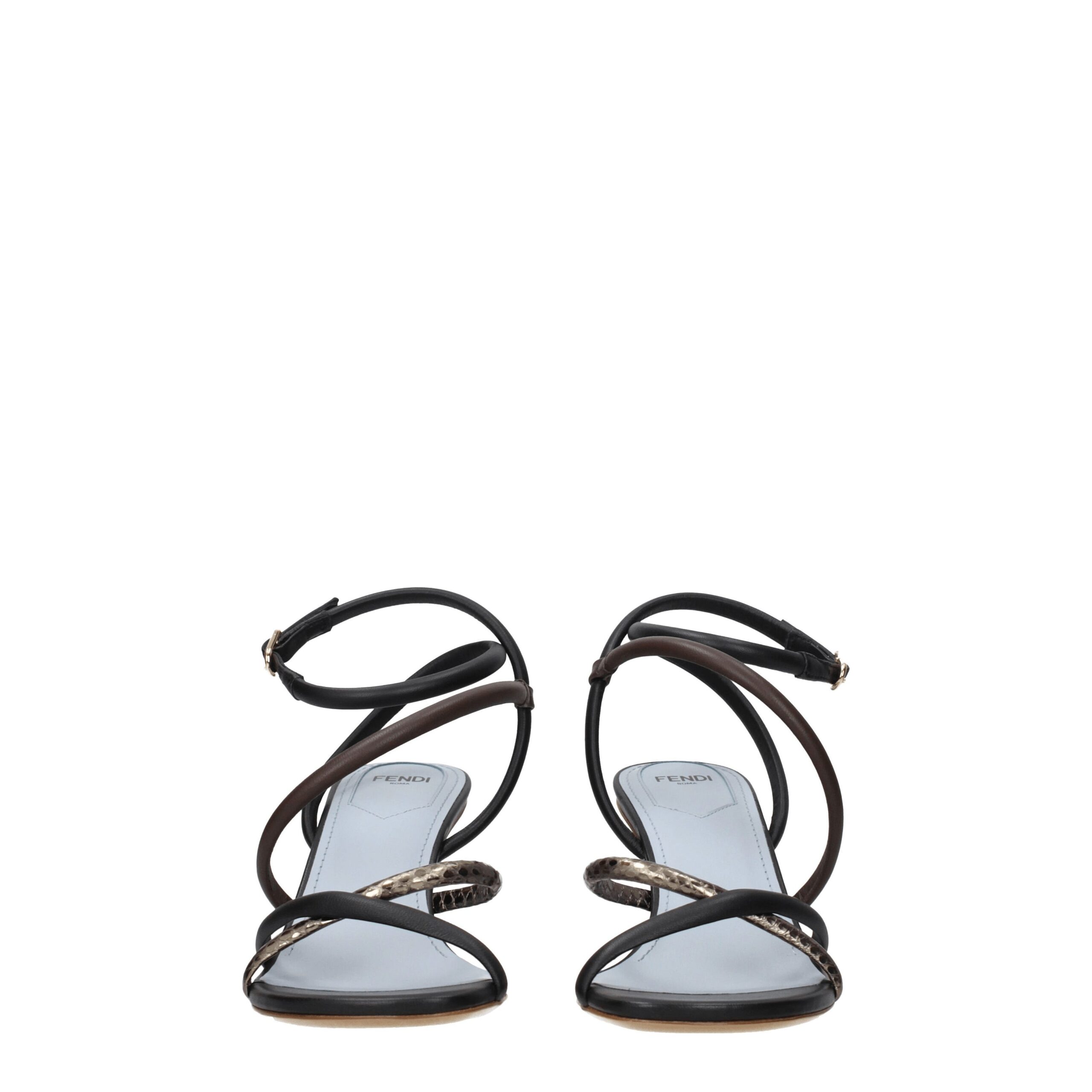 Fendi Multicolor Leather Sandals - Image 3