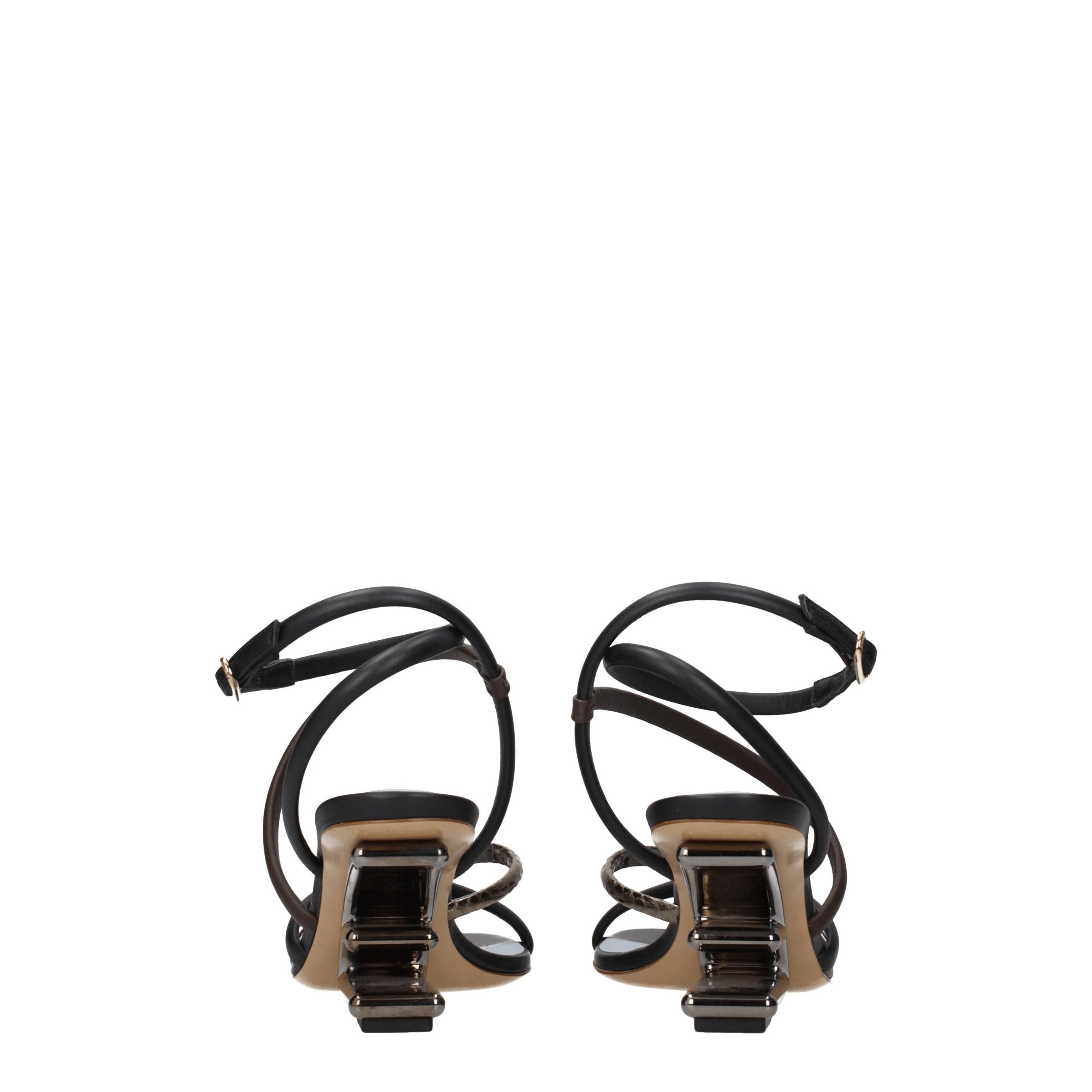 Fendi Multicolor Leather Sandals - Image 5
