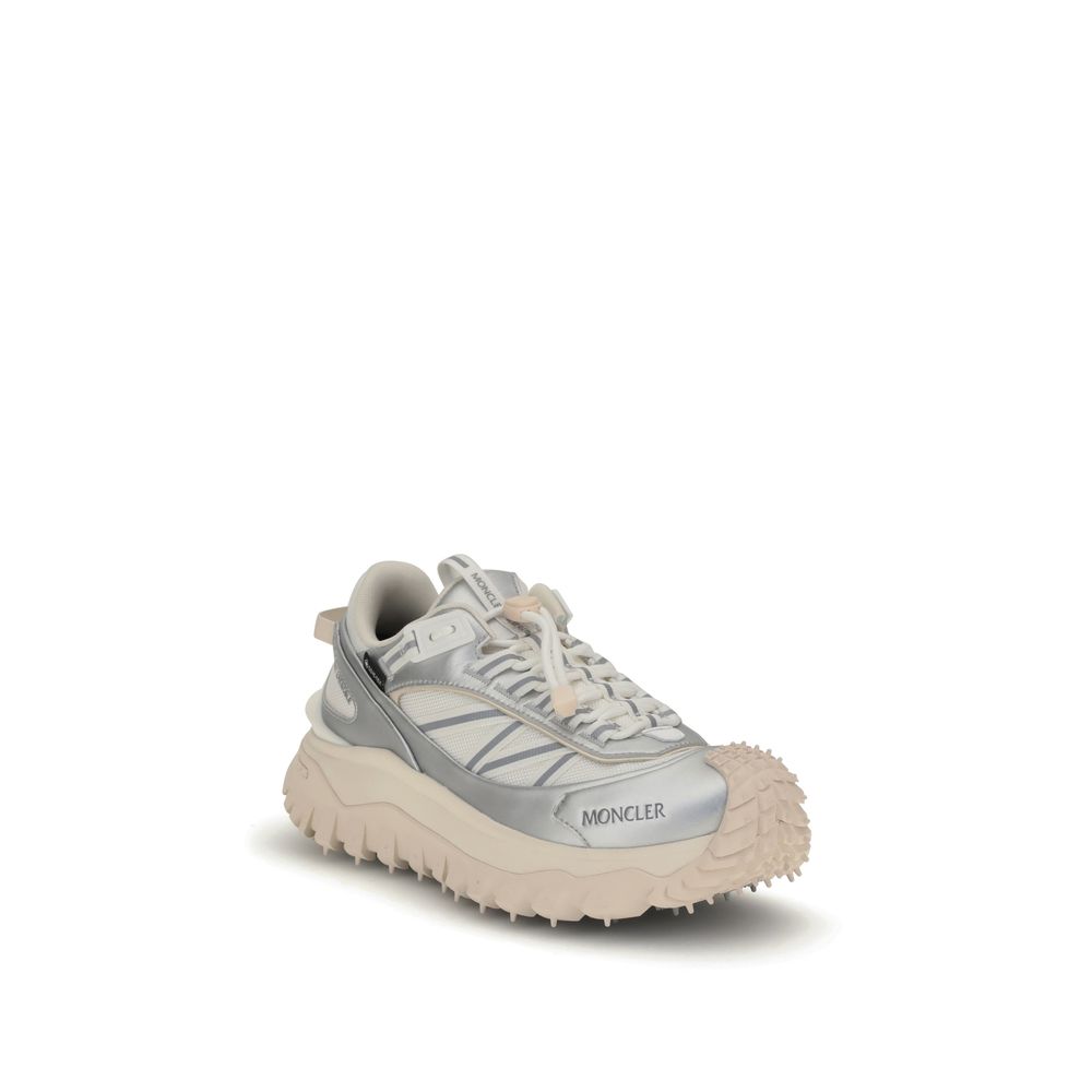 Moncler Cream Calf Leather Bos Taurus Athletic Sneakers - Image 2