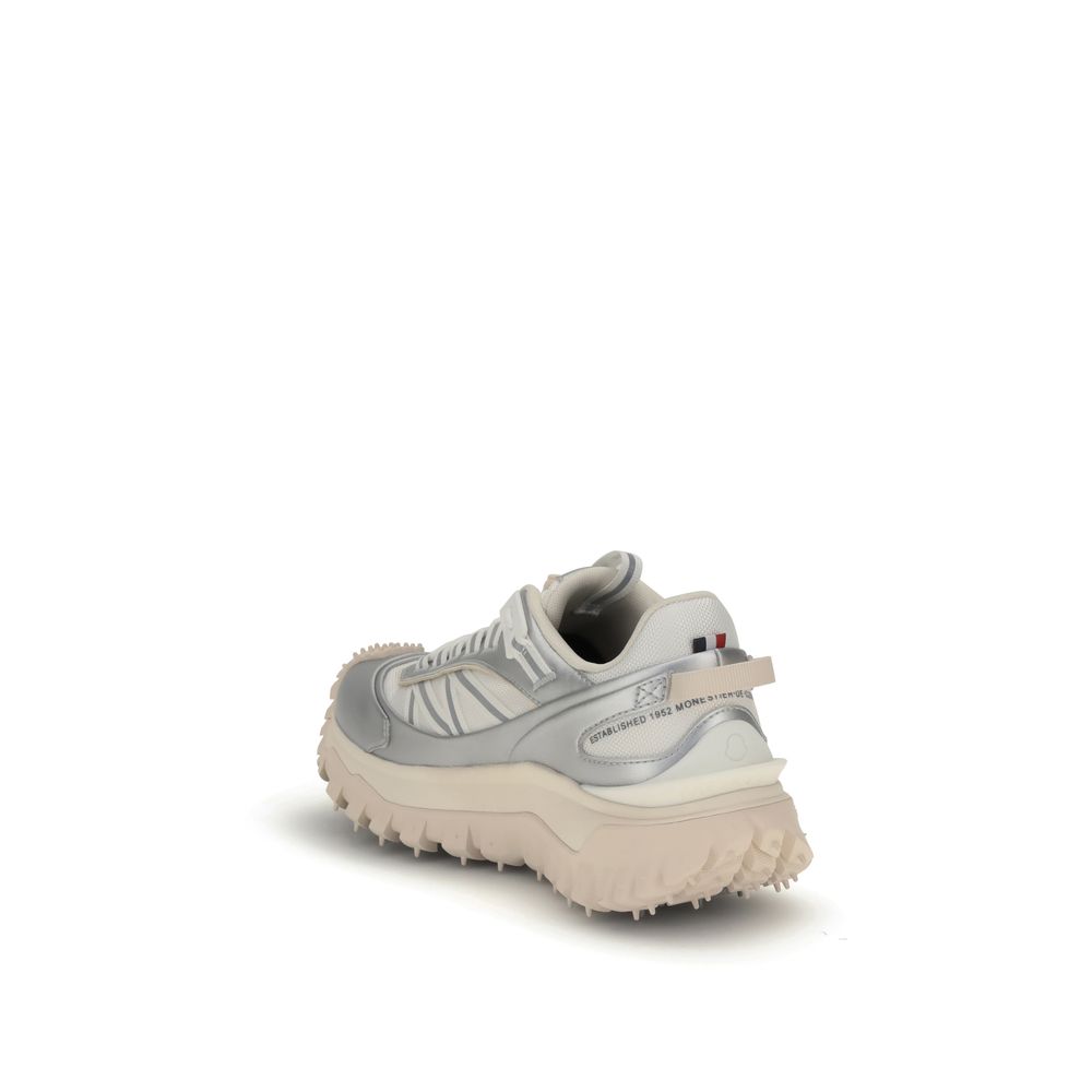 Moncler Cream Calf Leather Bos Taurus Athletic Sneakers - Image 3