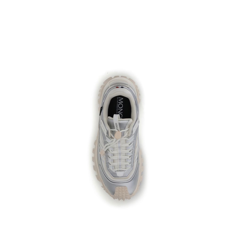 Moncler Cream Calf Leather Bos Taurus Athletic Sneakers - Image 4