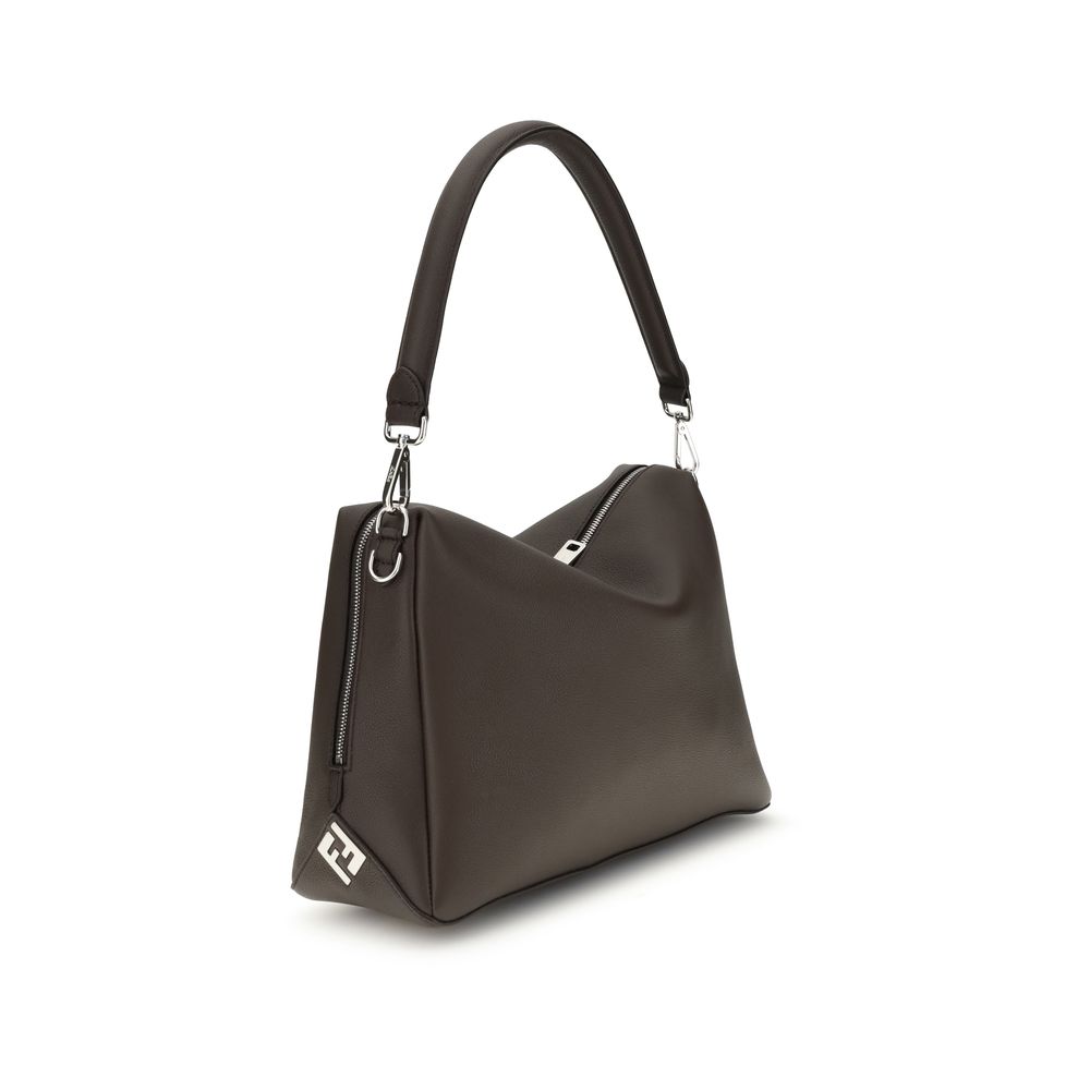 Fendi Brown Calf Leather Bos Taurus Shoulder Bag - Image 2