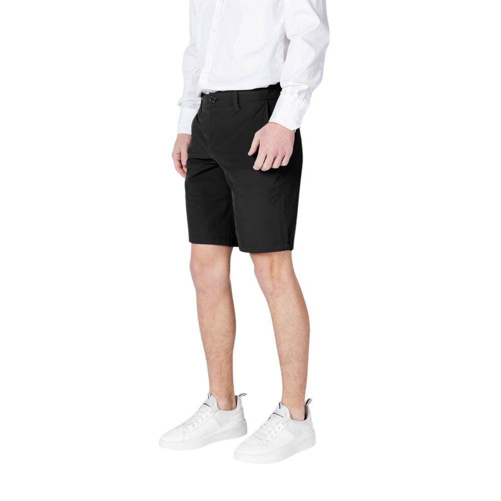 Armani Exchange Black Polyamide Bermuda Shorts - Image 3