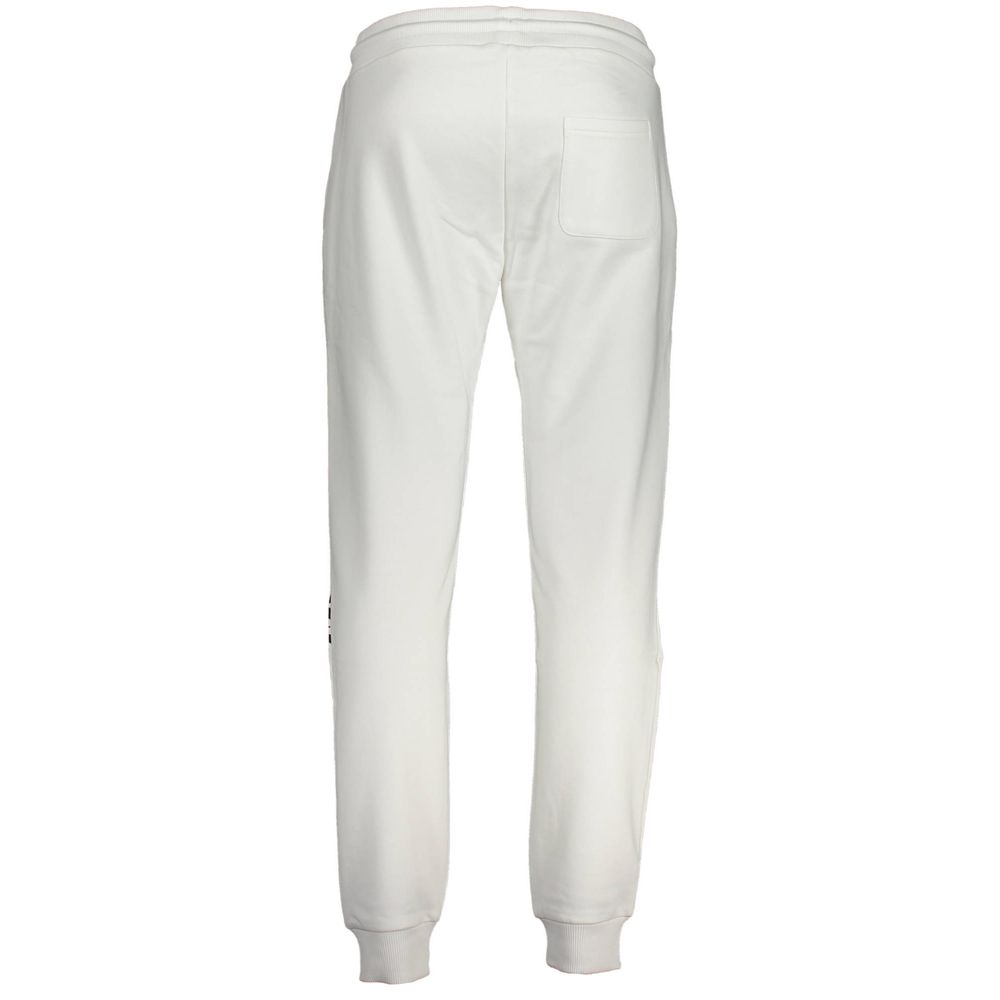 Cavalli Class Bianco Cotton Men Sport Pant - Image 2