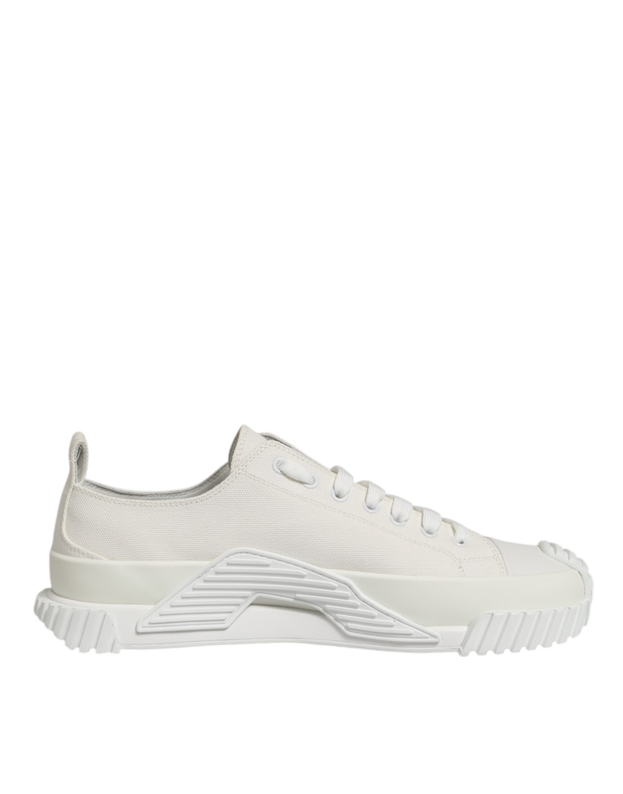 Dolce & Gabbana White Cotton NS1 Low Top Sneaker Shoes - Image 2