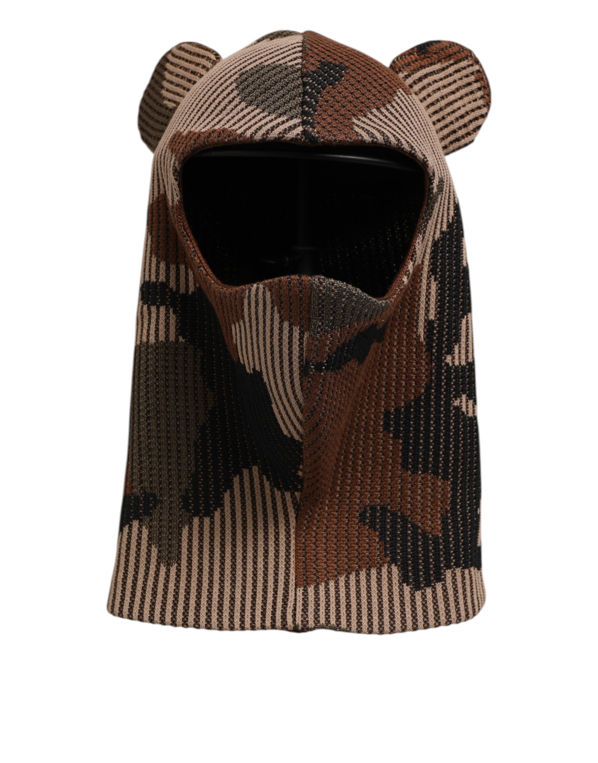 Dolce & Gabbana Multicolor Camouflage Balaclava Mask Men Cap One Size Hat - Image 6