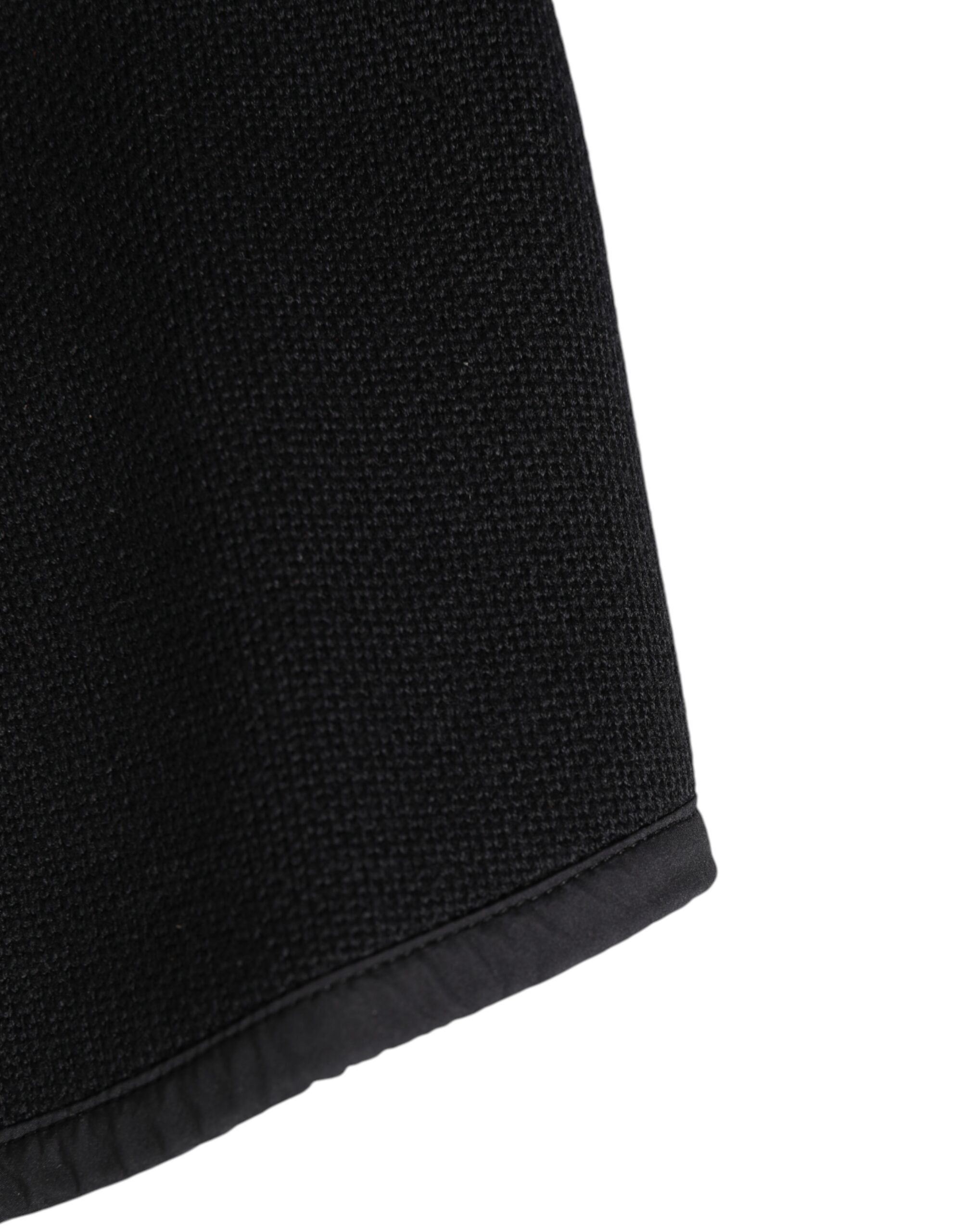 Dolce & Gabbana Black Lace Stole Knitted DG Logo Men One Size Scarf - Image 5