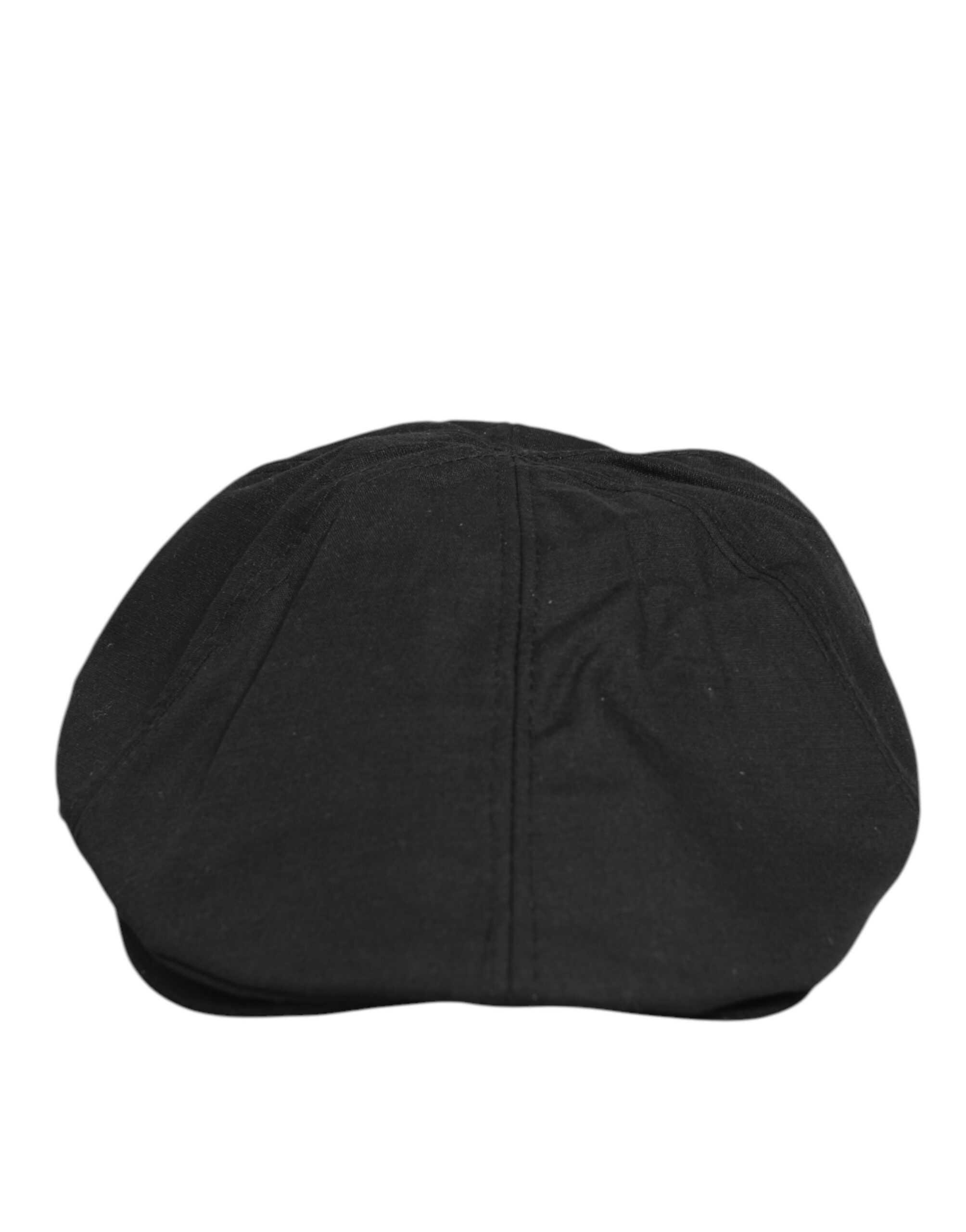 Dolce & Gabbana Black Cotton DG Logo Newsboy Cloth Capello Hat - Image 3