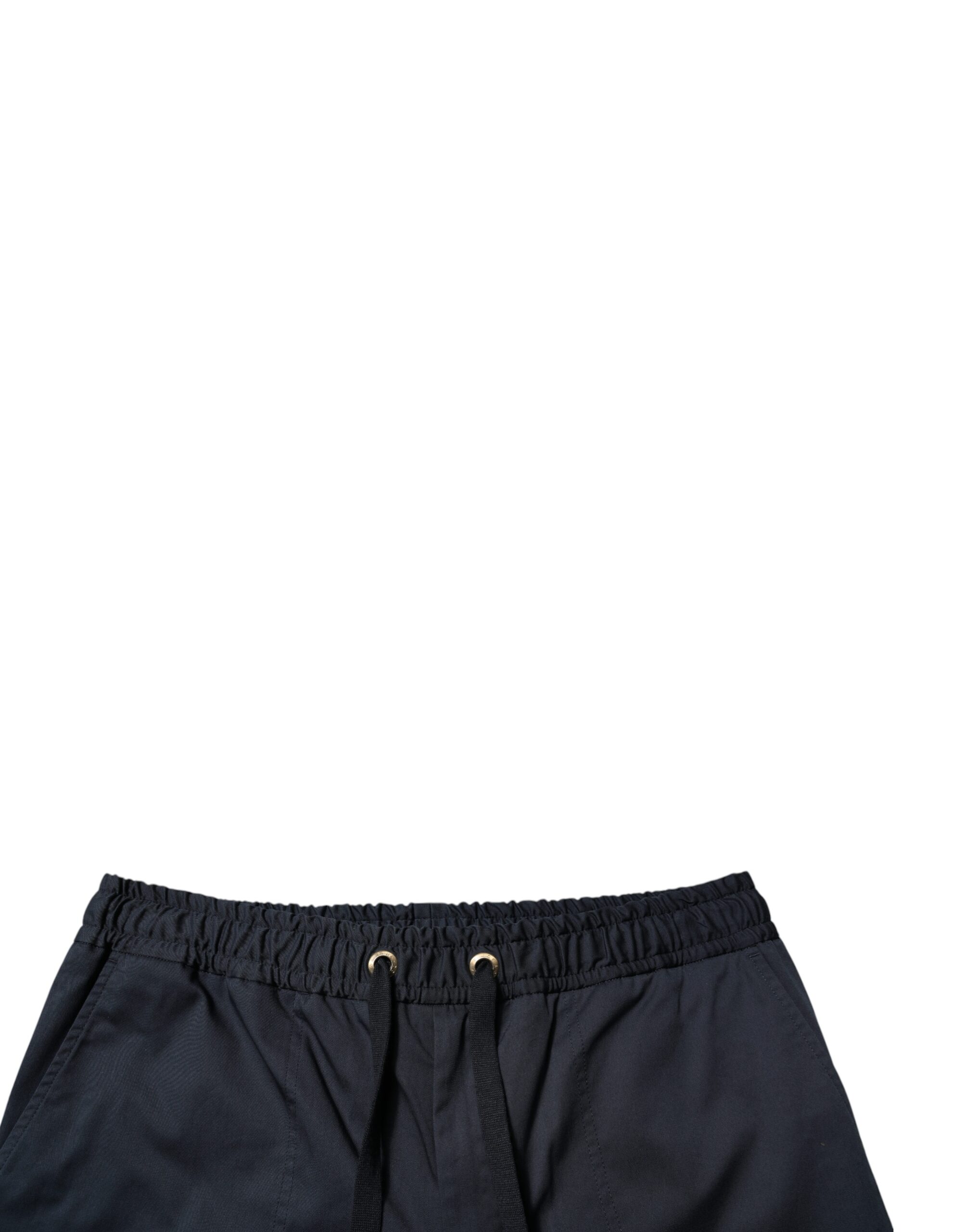 Dolce & Gabbana Navy Blue Cotton Stretch Men Bermuda Shorts - Image 5