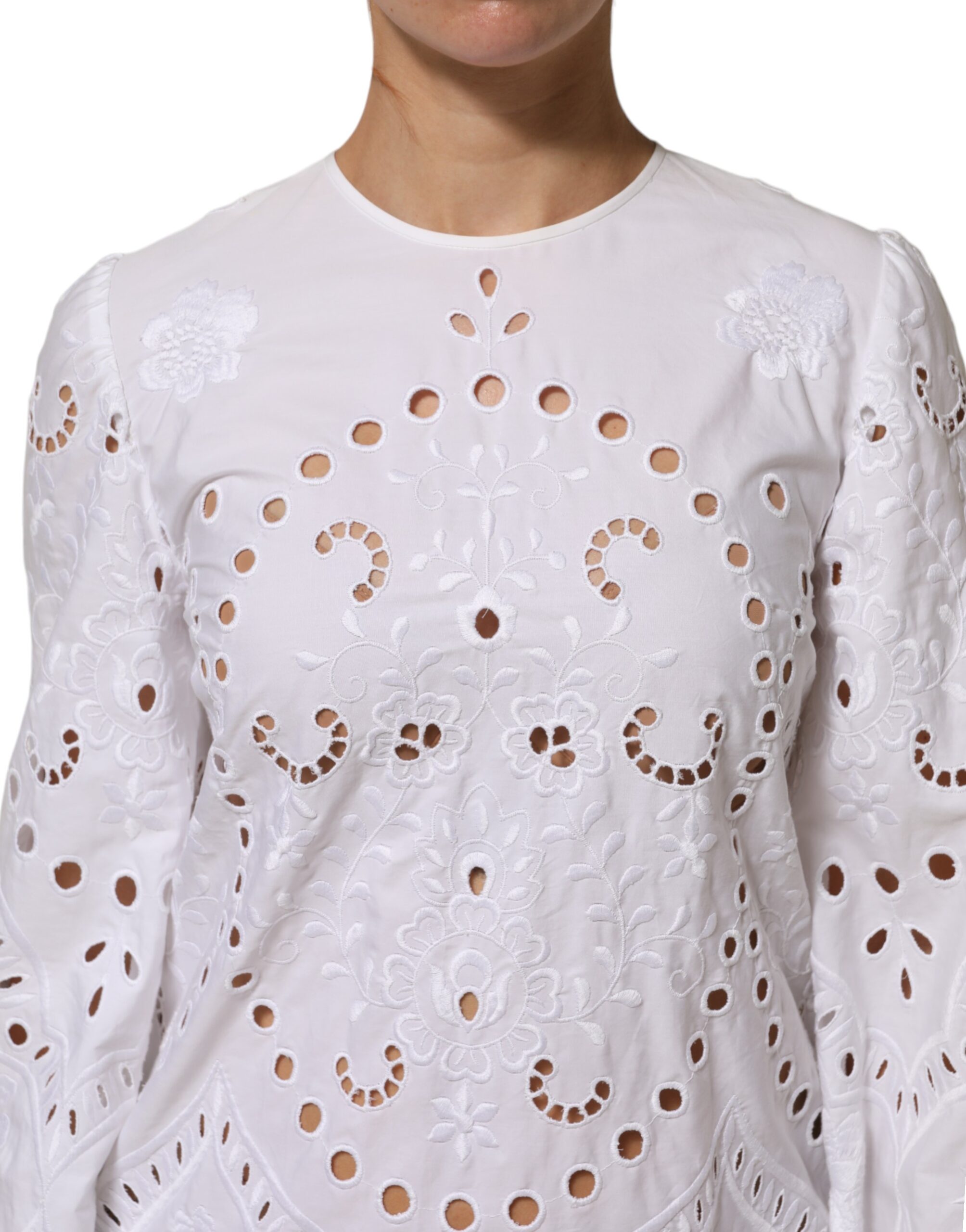 Dolce & Gabbana White Cut Out A-line Sheath Mini Dress - Image 5