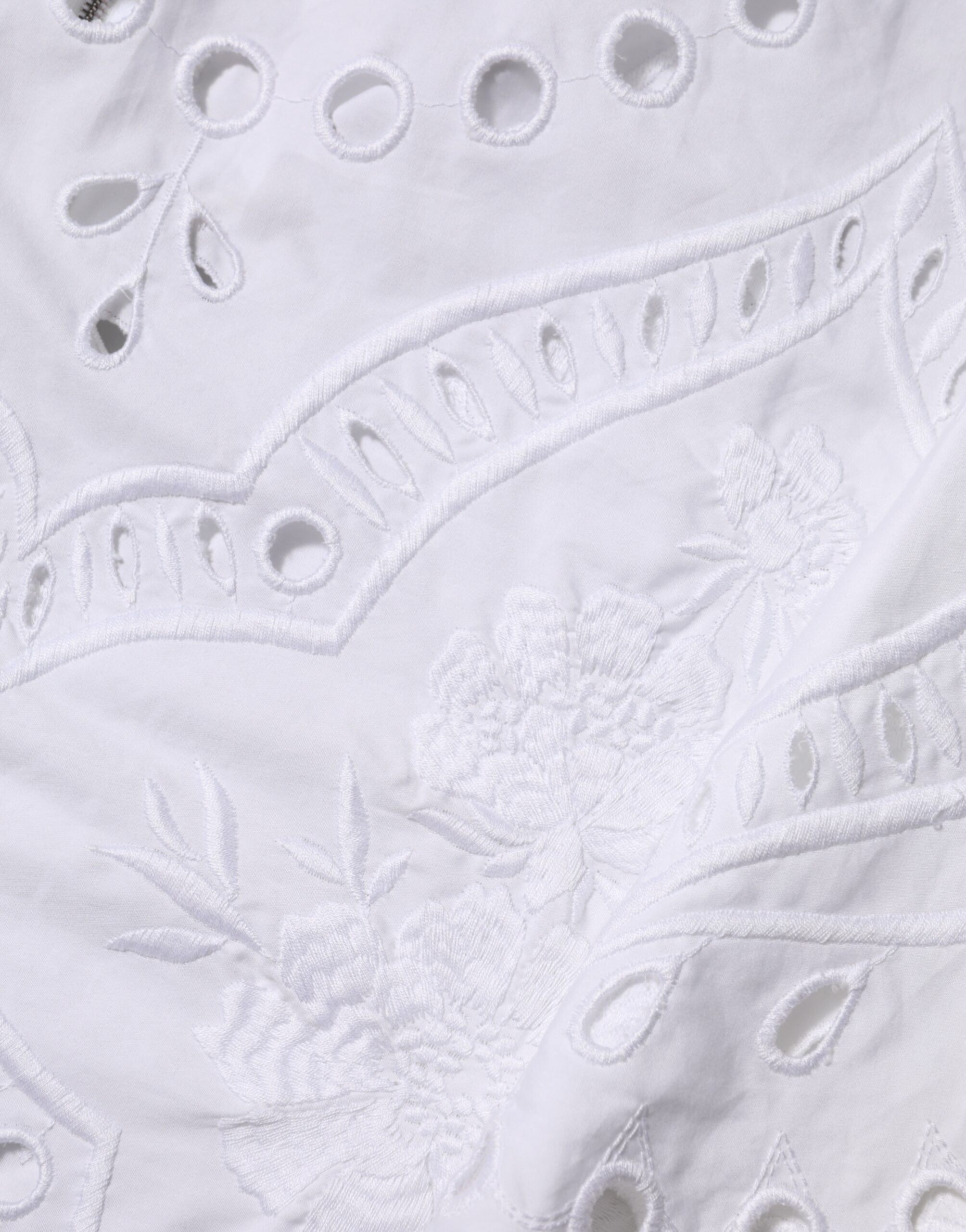 Dolce & Gabbana White Cut Out A-line Sheath Mini Dress - Image 8