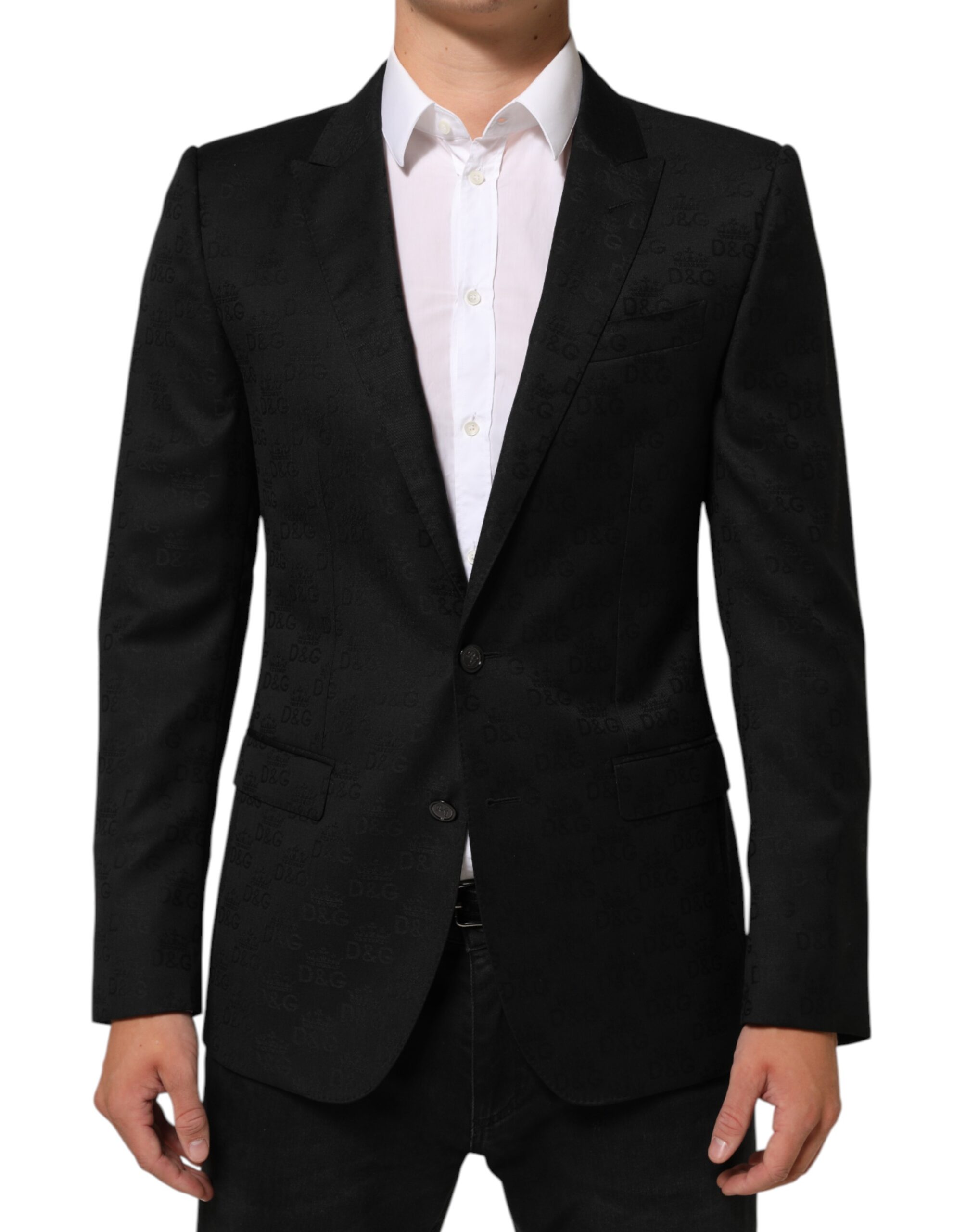 Dolce & Gabbana Black MARTINI 2 Buttons Suit Jacket Blazer - Image 2