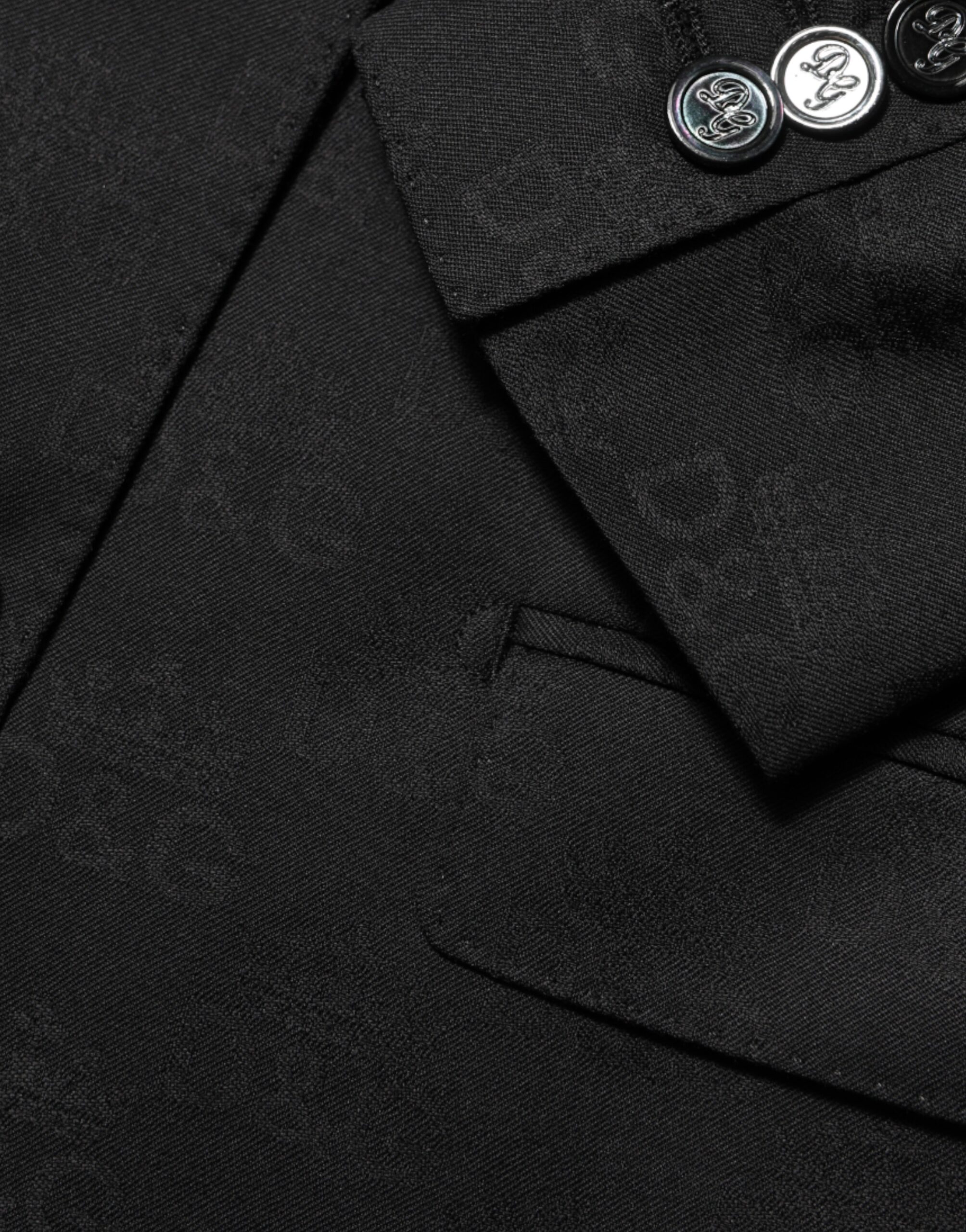 Dolce & Gabbana Black MARTINI 2 Buttons Suit Jacket Blazer - Image 8