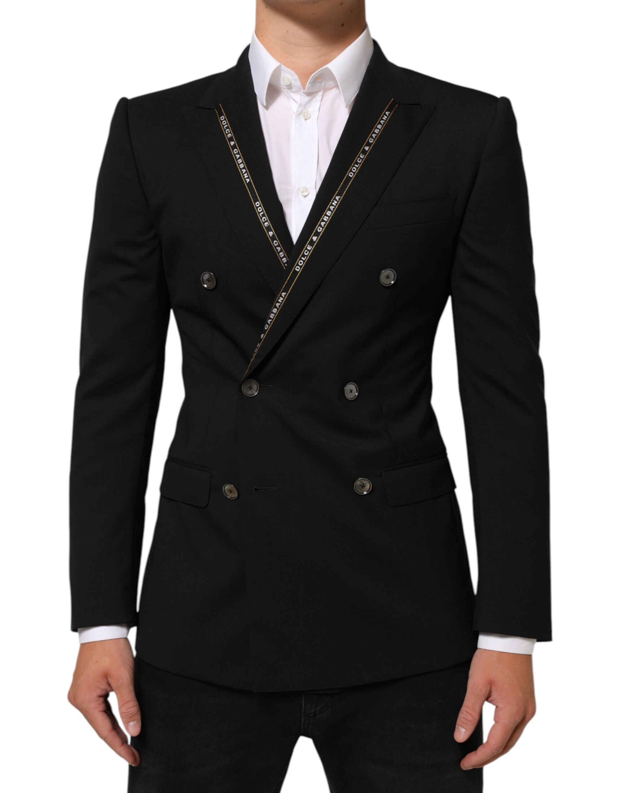 Dolce & Gabbana Black SICILIA Double Breasted Jacket Blazer - Image 2