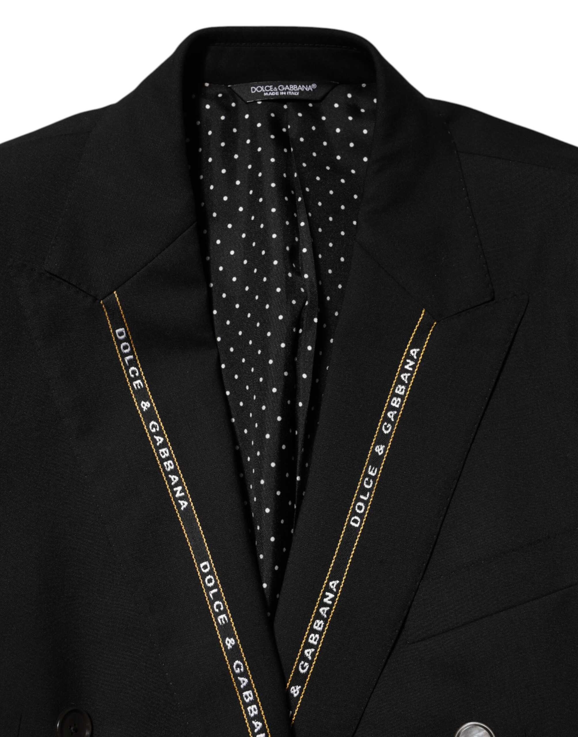 Dolce & Gabbana Black SICILIA Double Breasted Jacket Blazer - Image 7