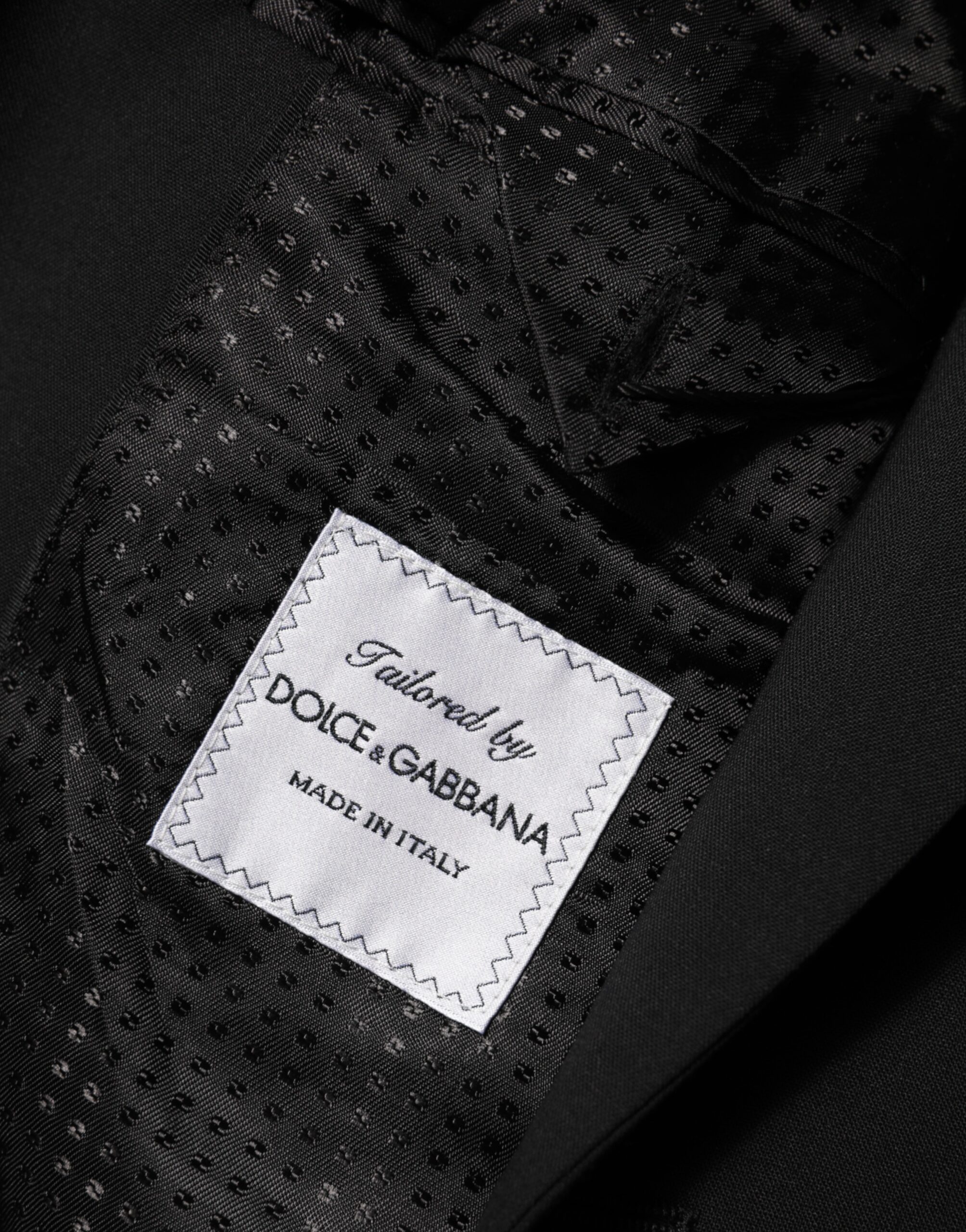 Dolce & Gabbana Black Wool 2 Buttons Suit Men Jacket Blazer - Image 8