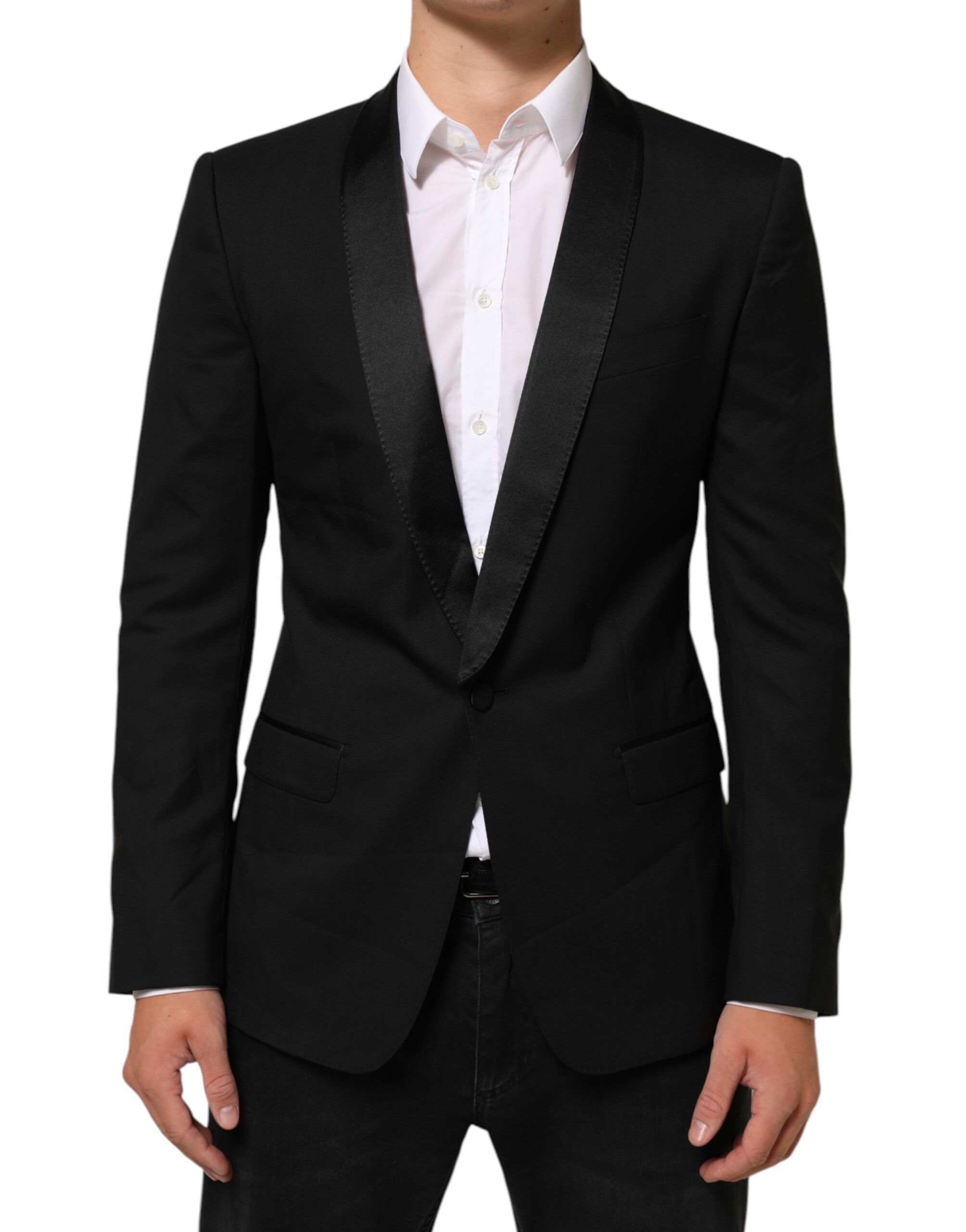 Dolce & Gabbana Black MARTINI 1 Button Suit Jacket Blazer - Image 2