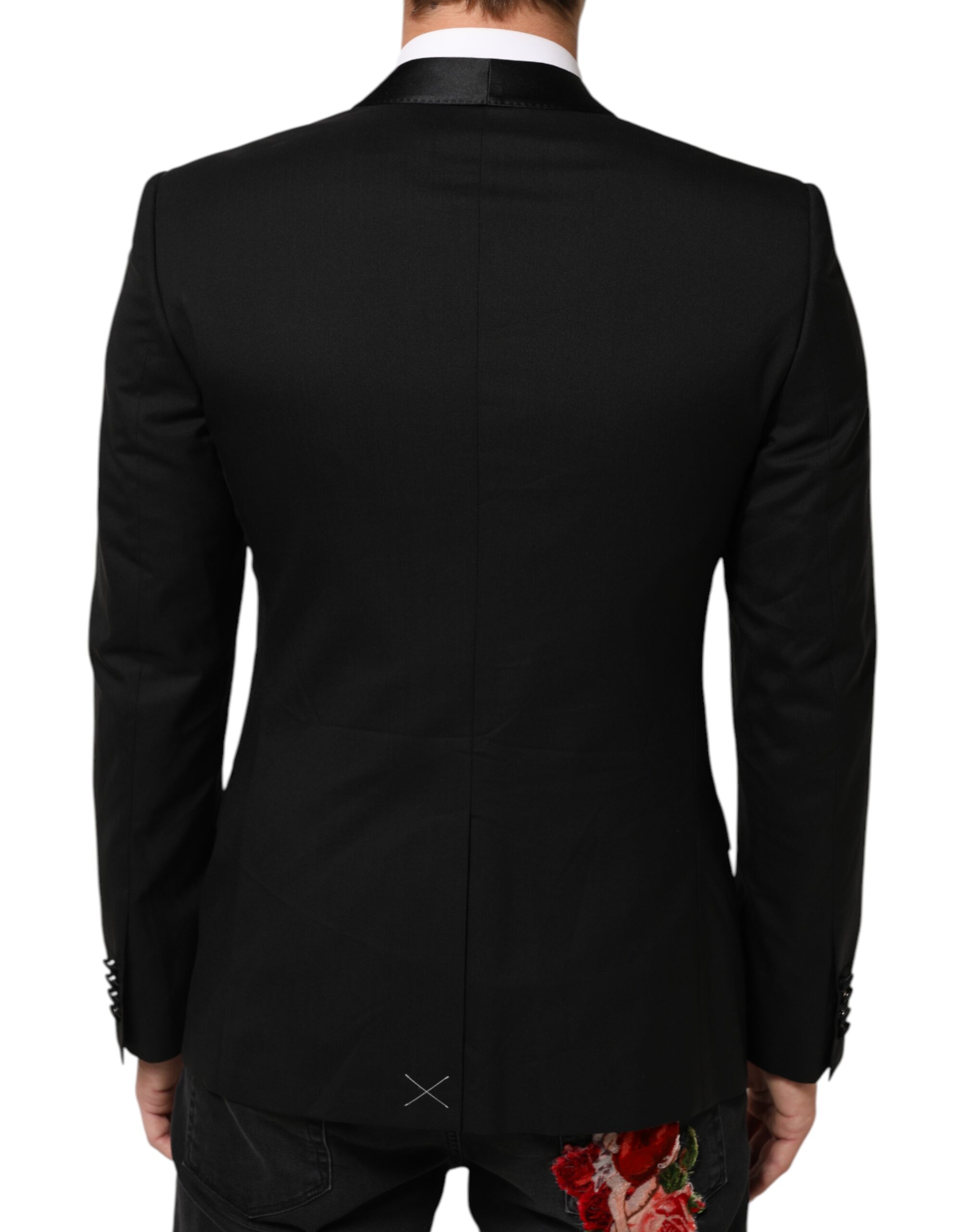 Dolce & Gabbana Black MARTINI 1 Button Suit Jacket Blazer - Image 4