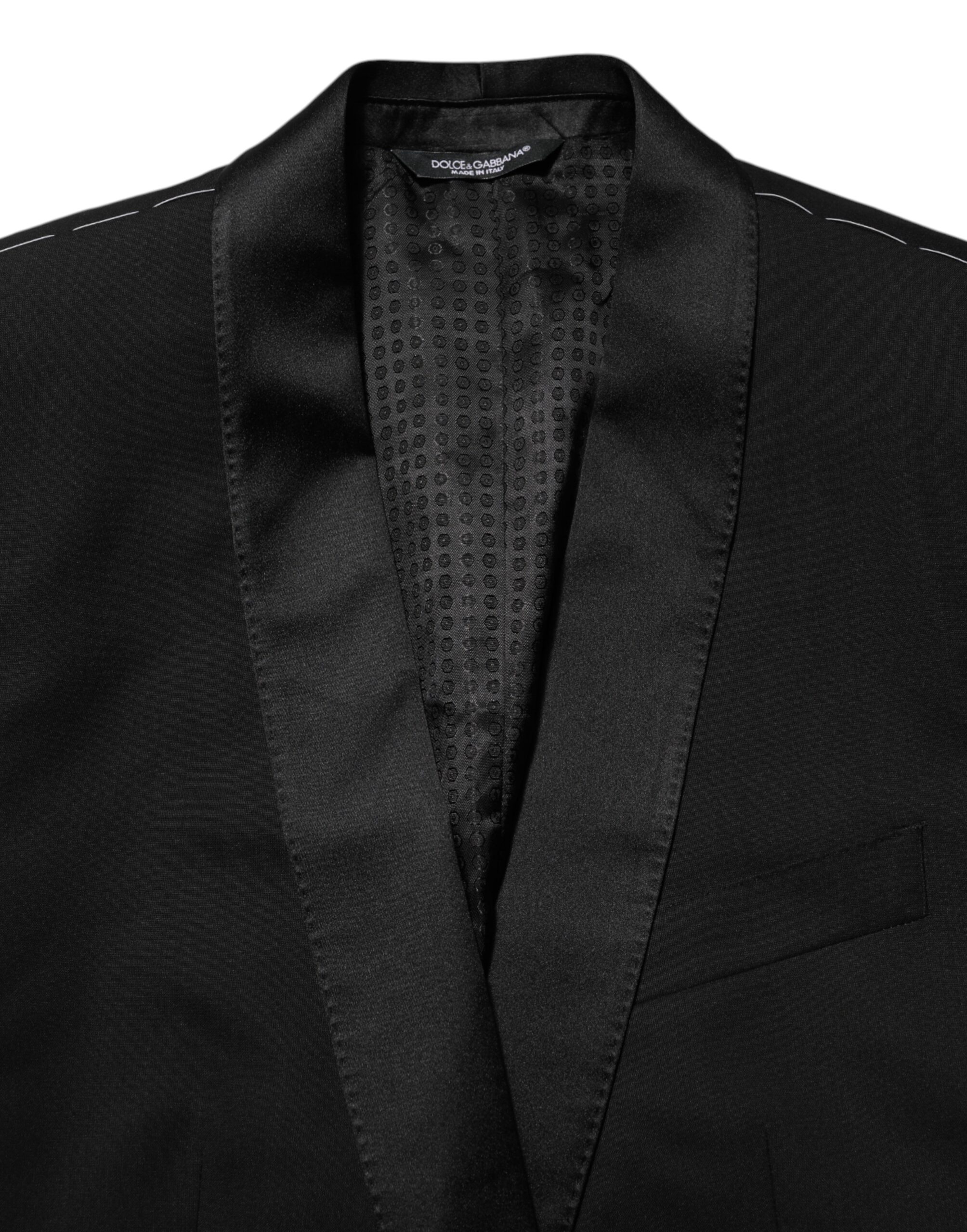 Dolce & Gabbana Black MARTINI 1 Button Suit Jacket Blazer - Image 7