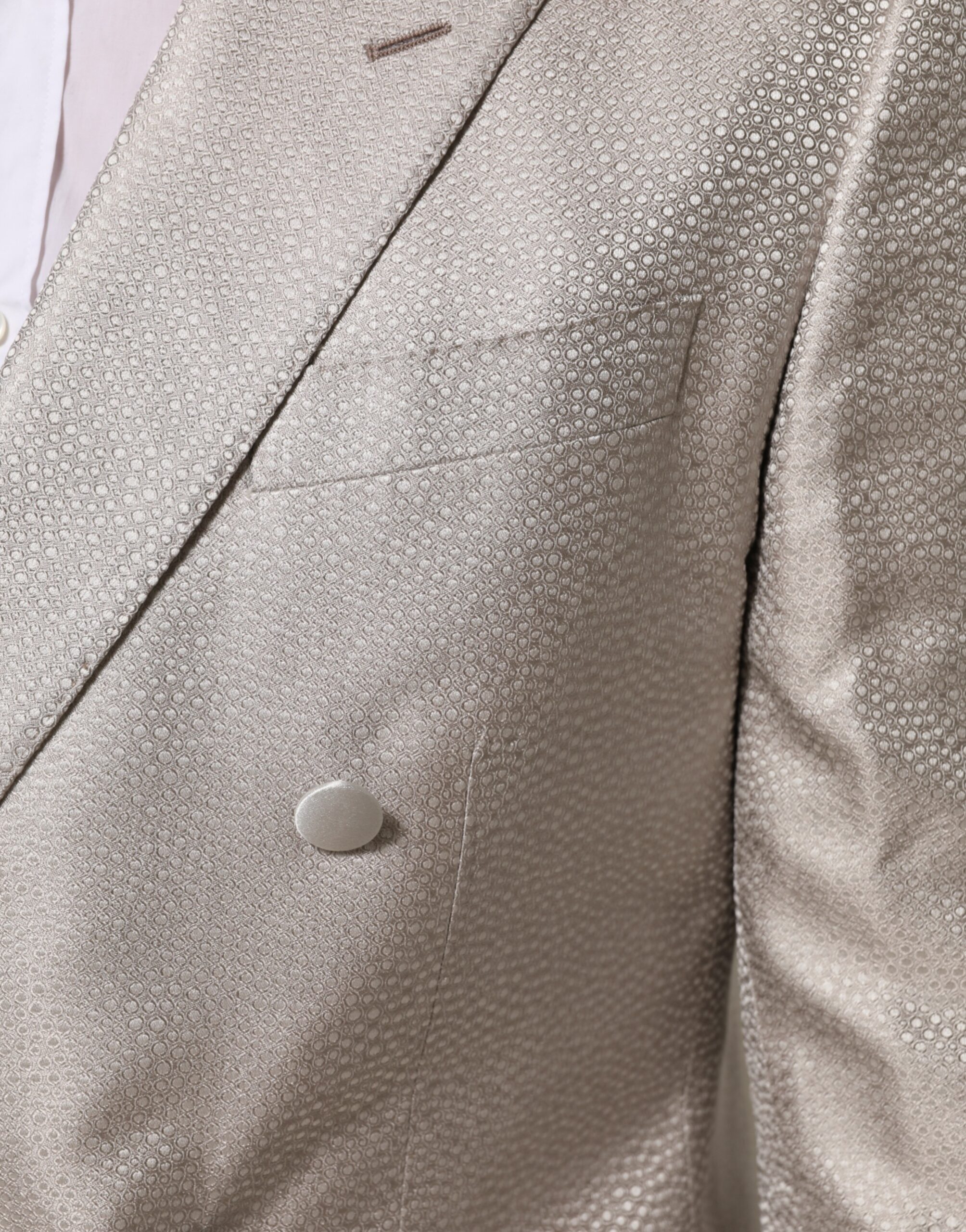 Dolce & Gabbana Beige MARTINI Double-Breasted Suit Blazer - Image 6