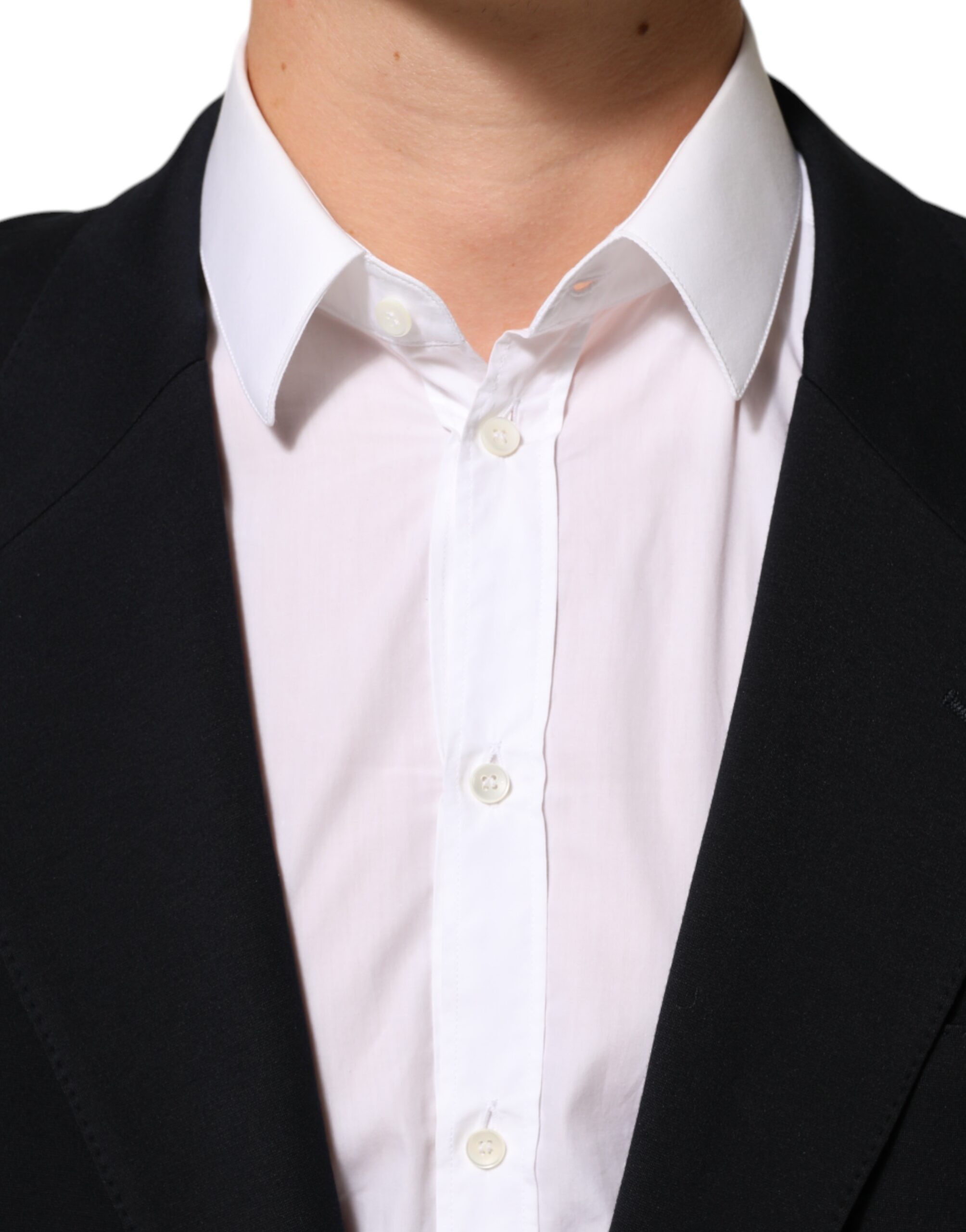 Dolce & Gabbana Black Viscose 2 Buttons Suit Jacket Blazer - Image 5
