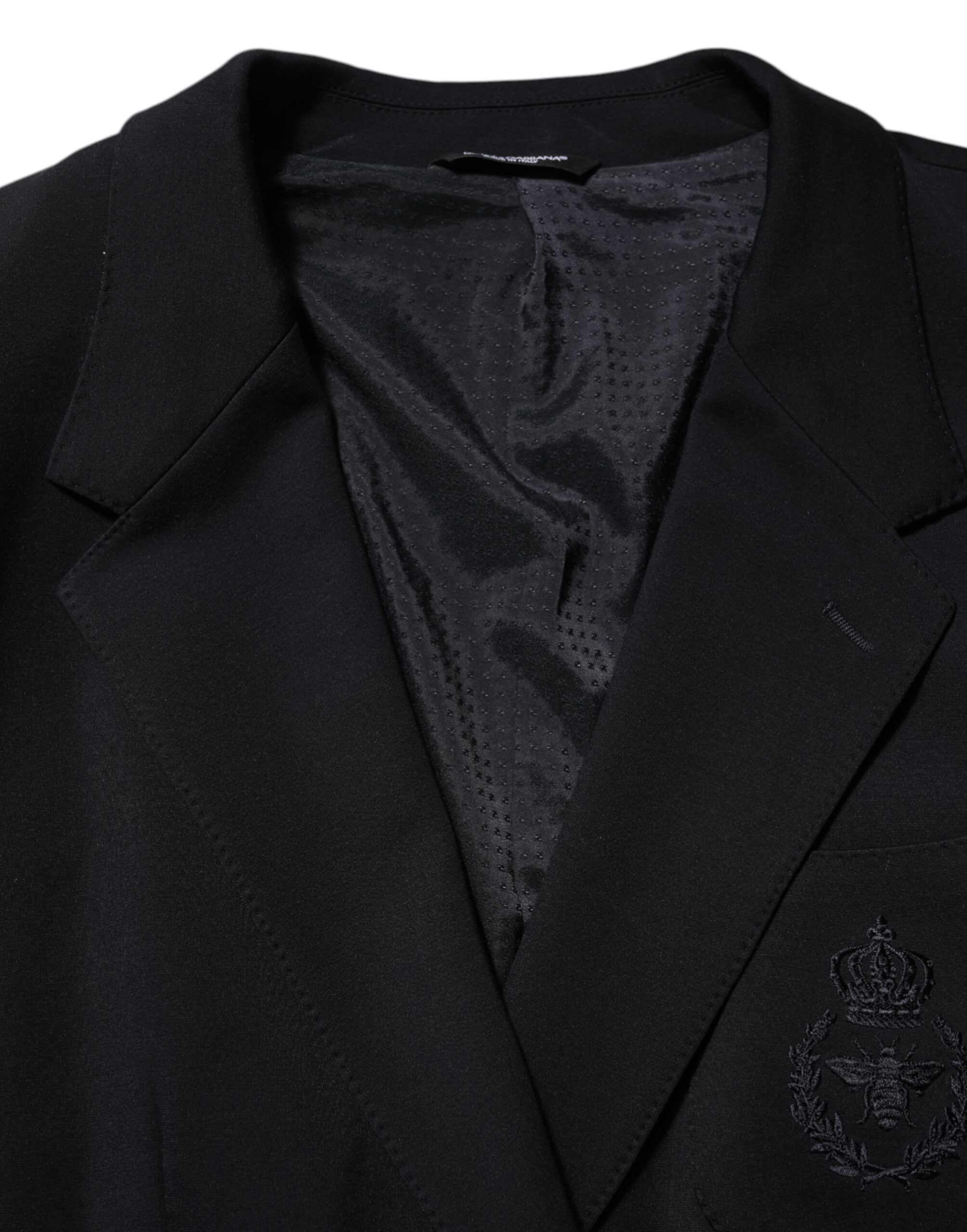 Dolce & Gabbana Black Viscose 2 Buttons Suit Jacket Blazer - Image 7