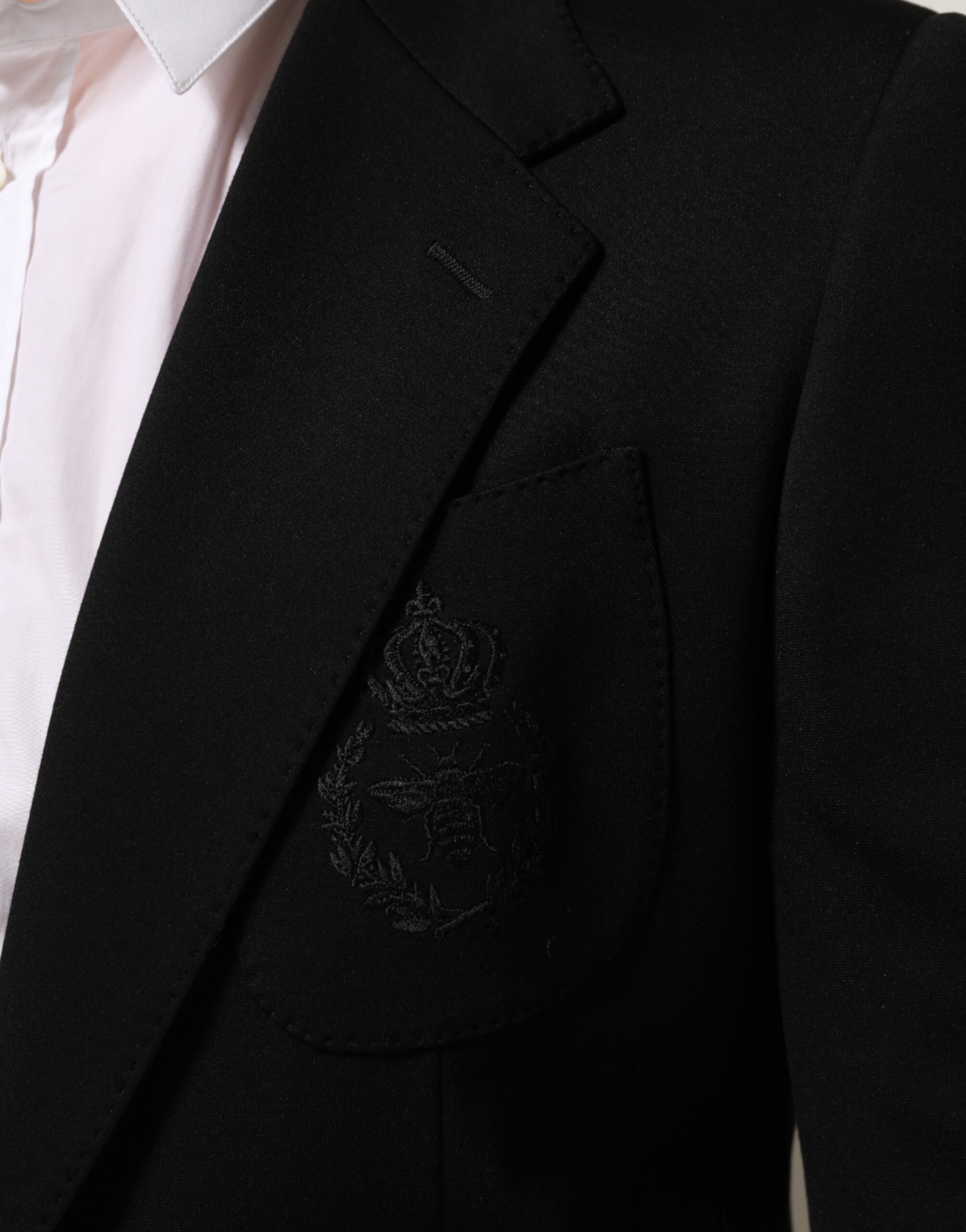 Dolce & Gabbana Black Viscose 2 Buttons Suit Jacket Blazer - Image 6