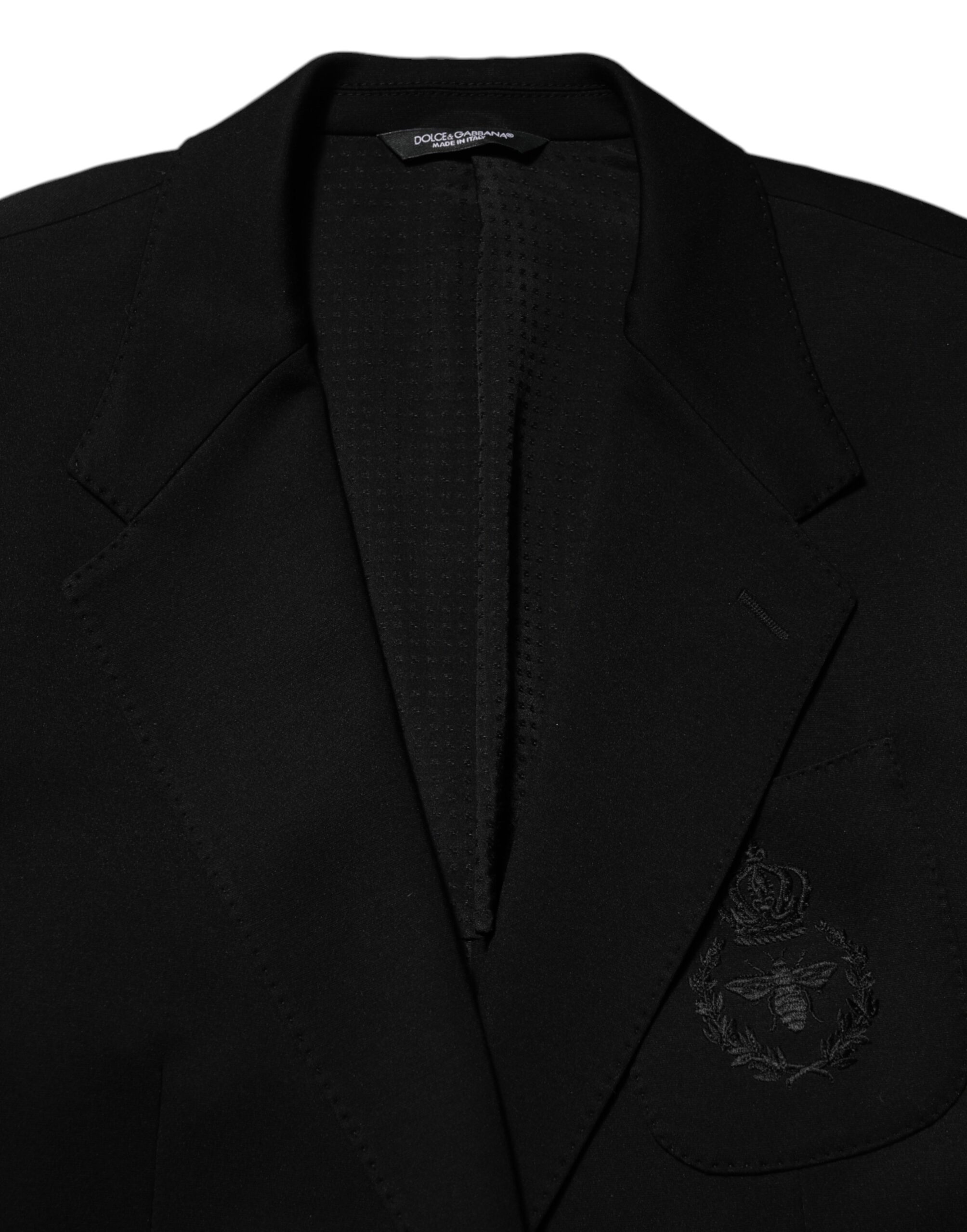 Dolce & Gabbana Black Viscose 2 Buttons Suit Jacket Blazer - Image 7