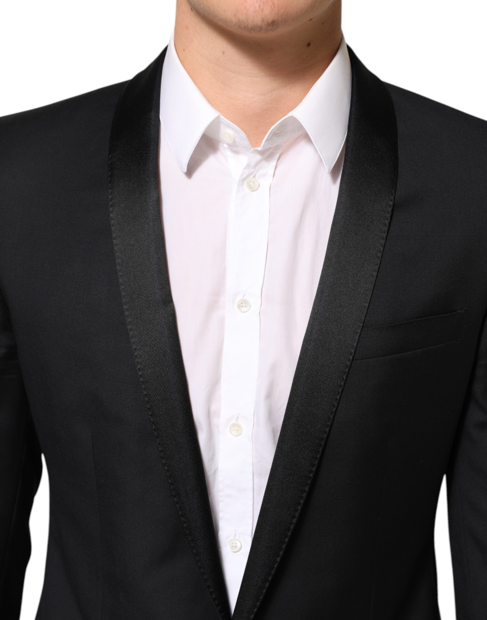 Dolce & Gabbana Black GOLD 1 Button Suit Jacket Men Blazer - Image 5