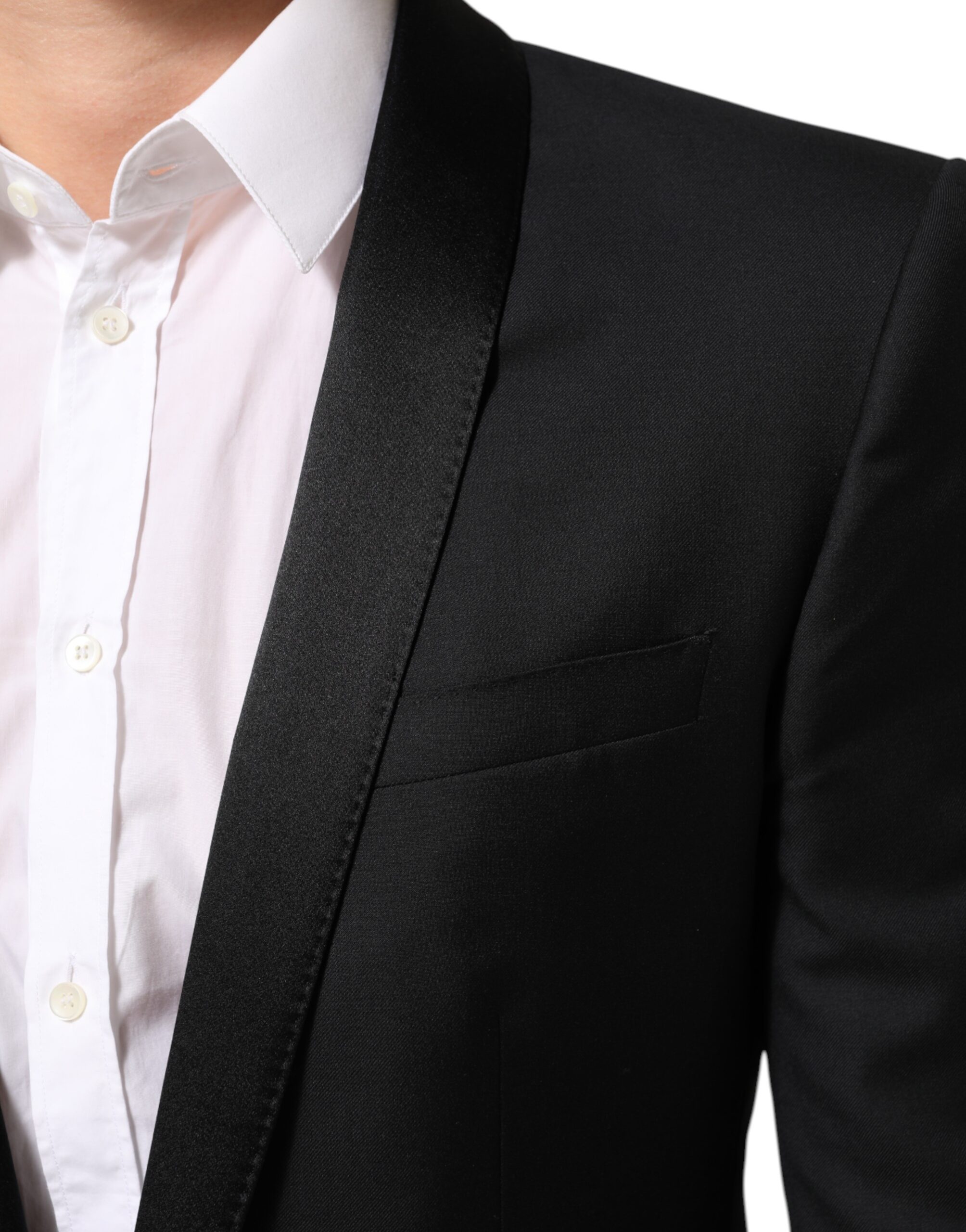 Dolce & Gabbana Black GOLD 1 Button Suit Jacket Men Blazer - Image 6